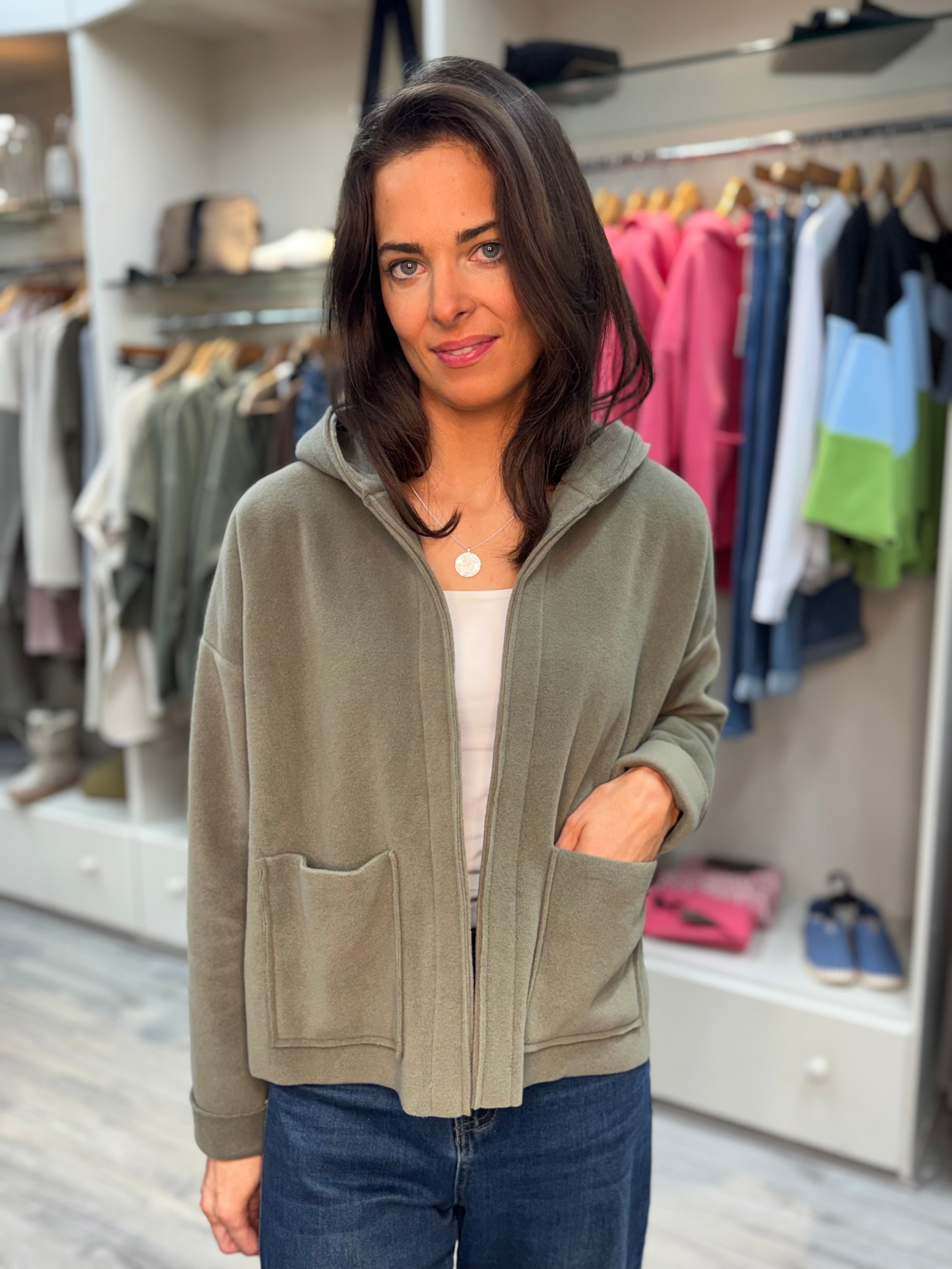 Henriette Steffensen Cardigan 7176 Dusty Green – Allens of Caledon