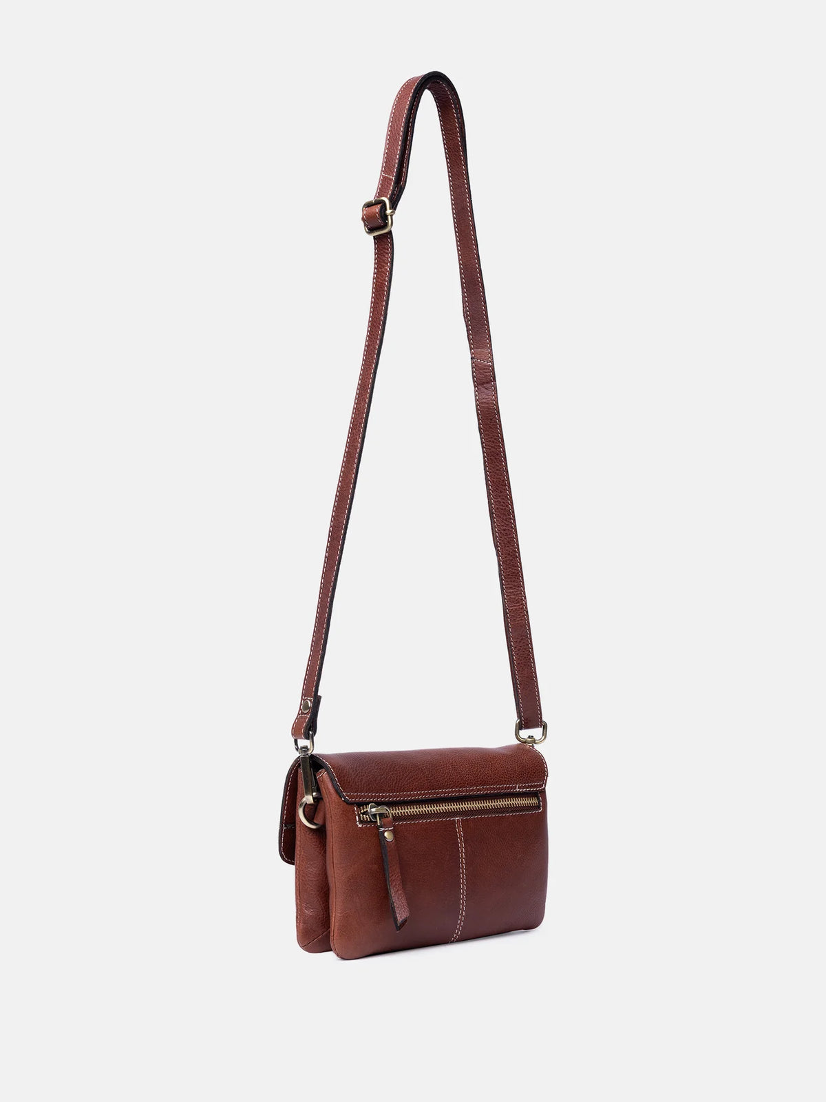 Redesigned Nisha Clutch Cognac