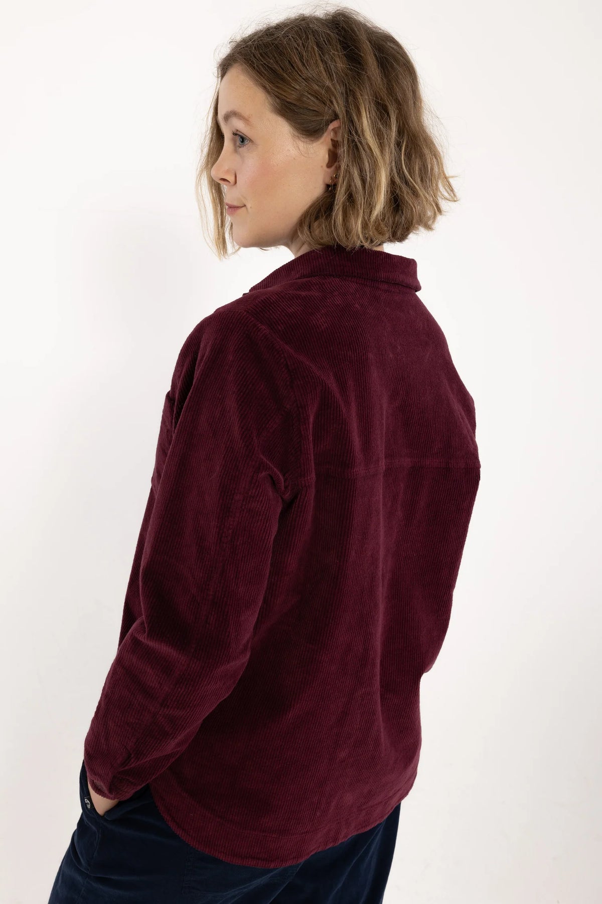 Cherry Red Cord Shirt