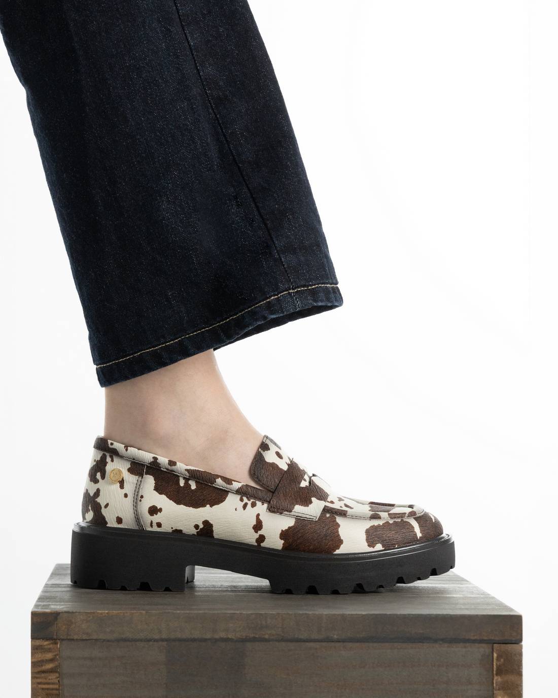 Xti 146255 Loafer Cow Print