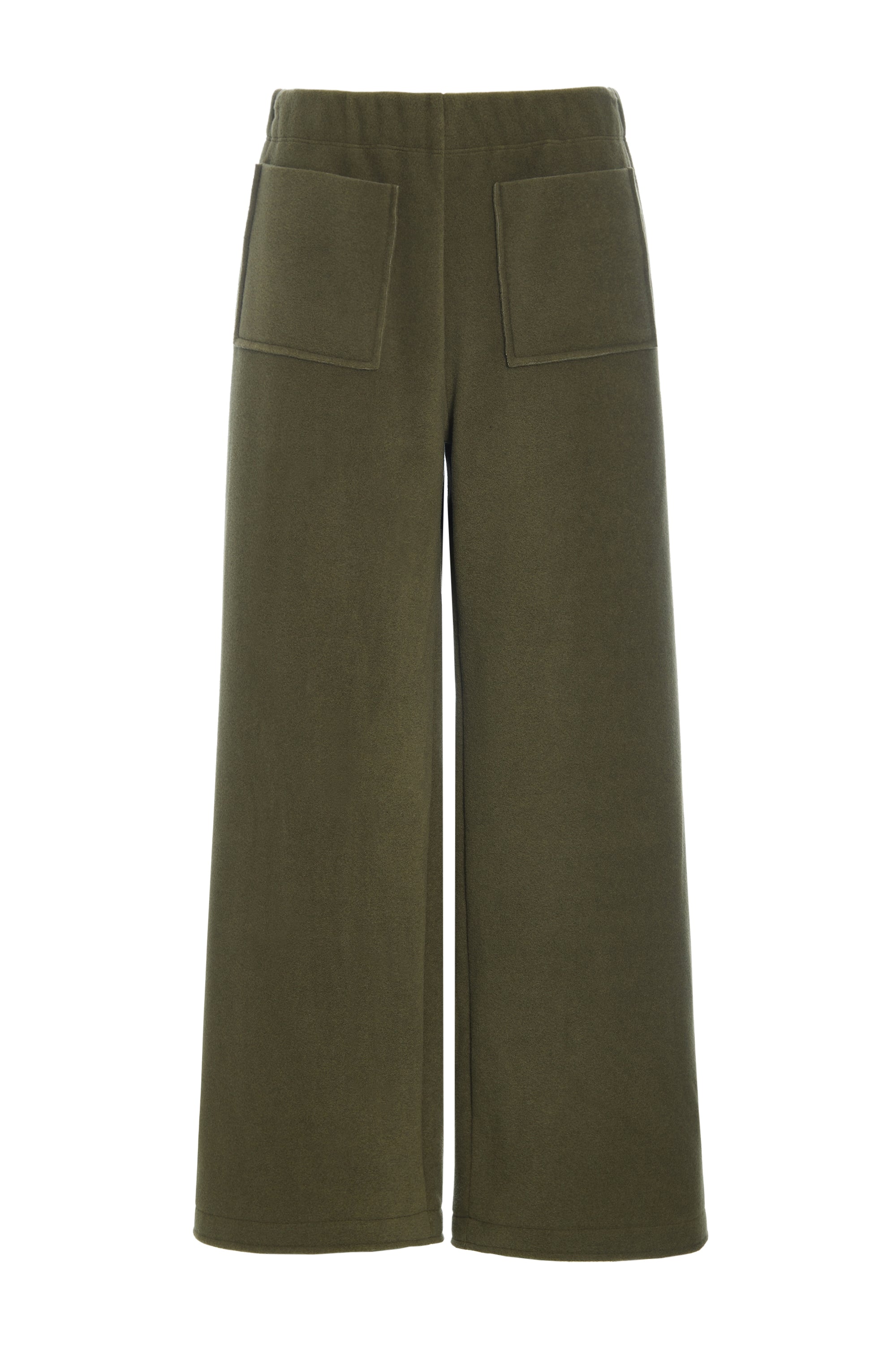 FLARE TROUSERS 3/4 MOSS