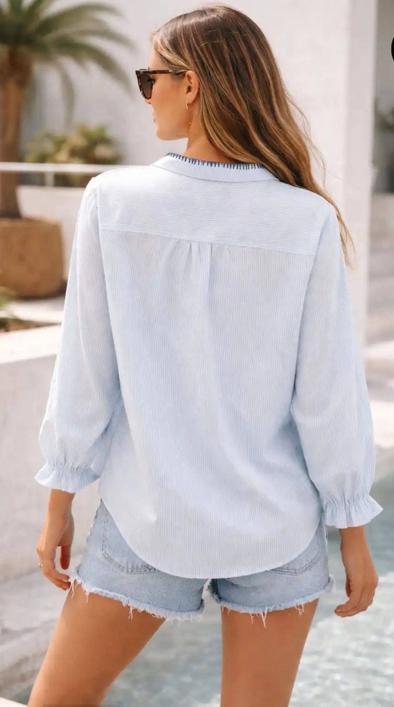 Embroidered Shirt Boho Chic