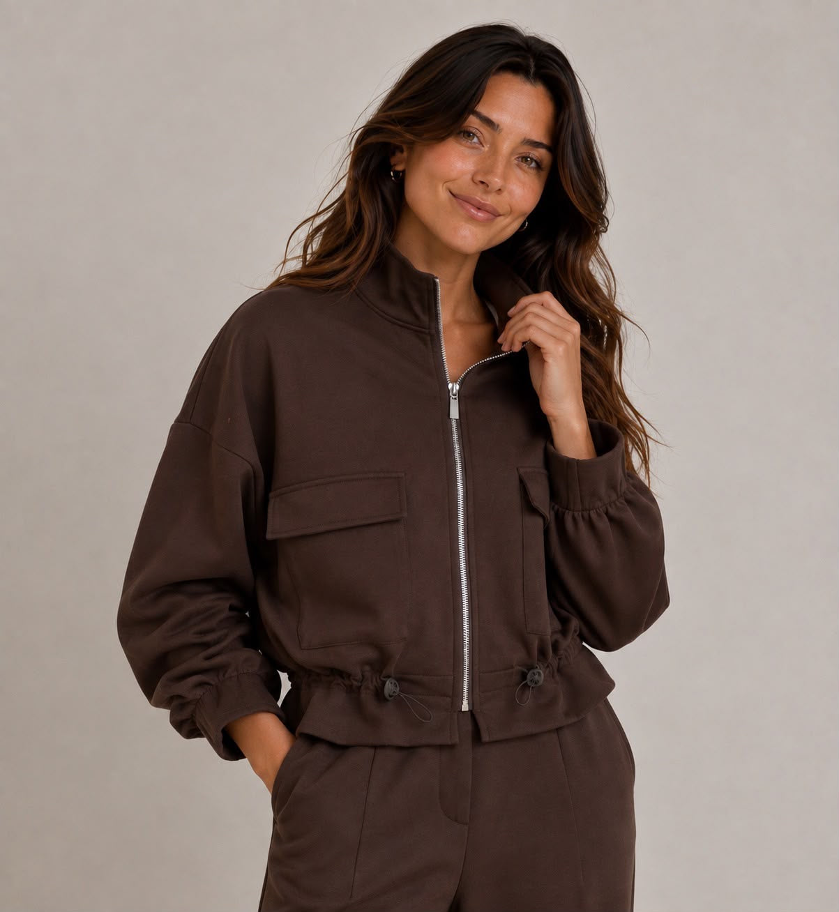 Kyla Leisure Suit Chocolate