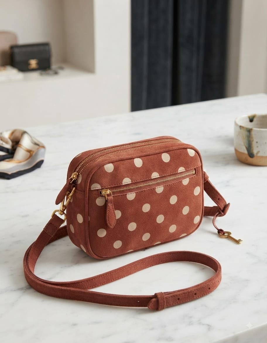 Polka Dot Bag Rust