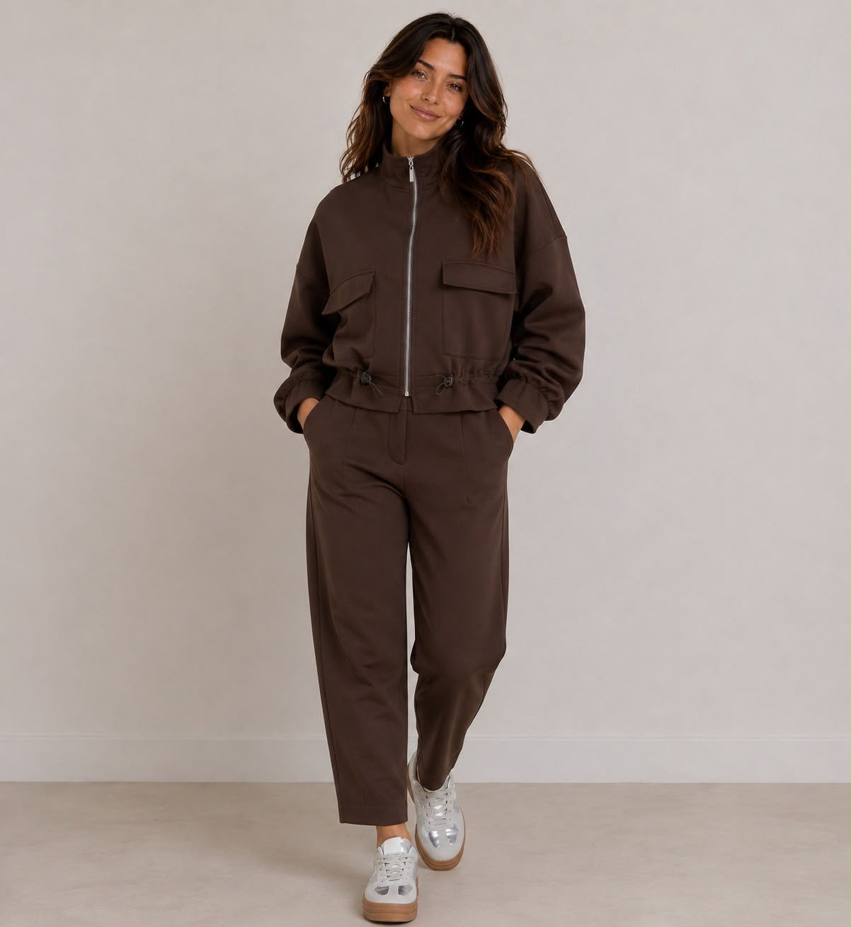 Kyla Leisure Suit Chocolate