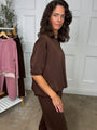 Deck Leisure S/Sleeve Top Chocolate