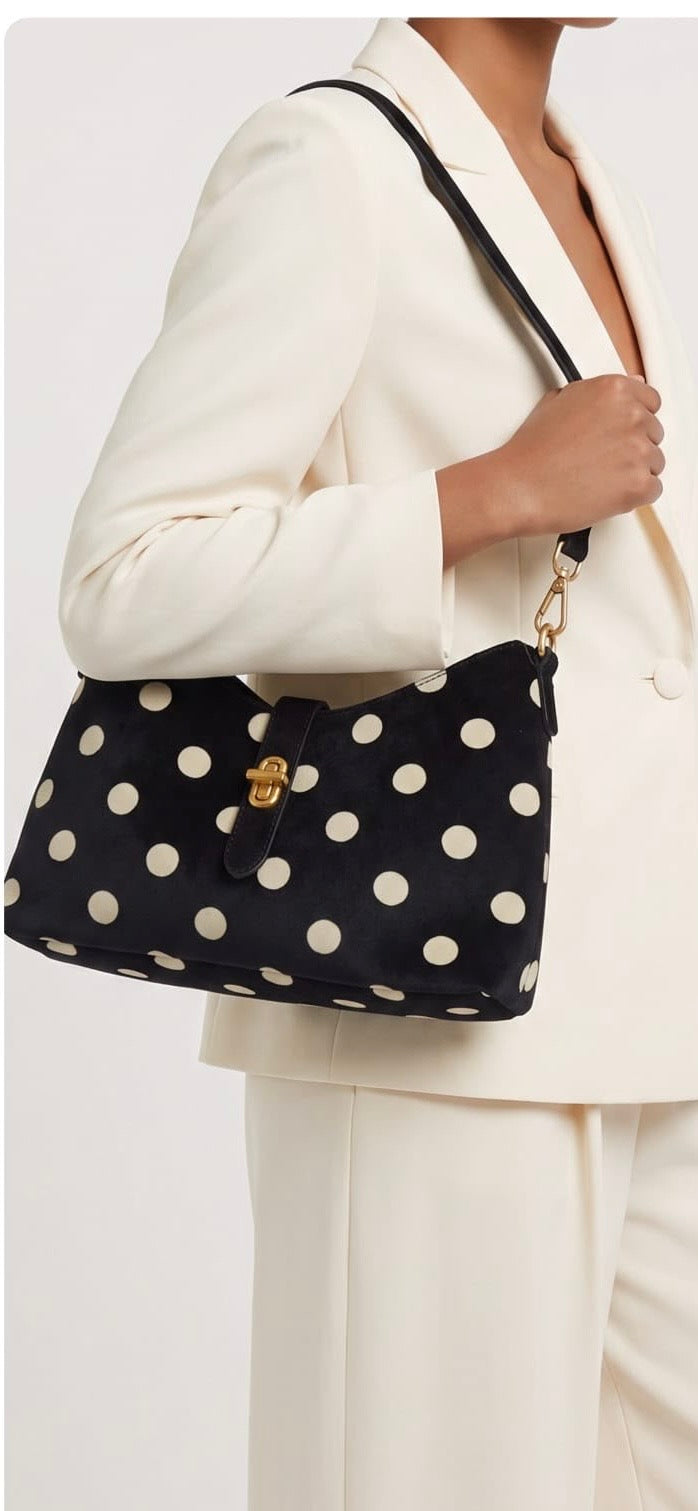 Polka Dot Bag Black