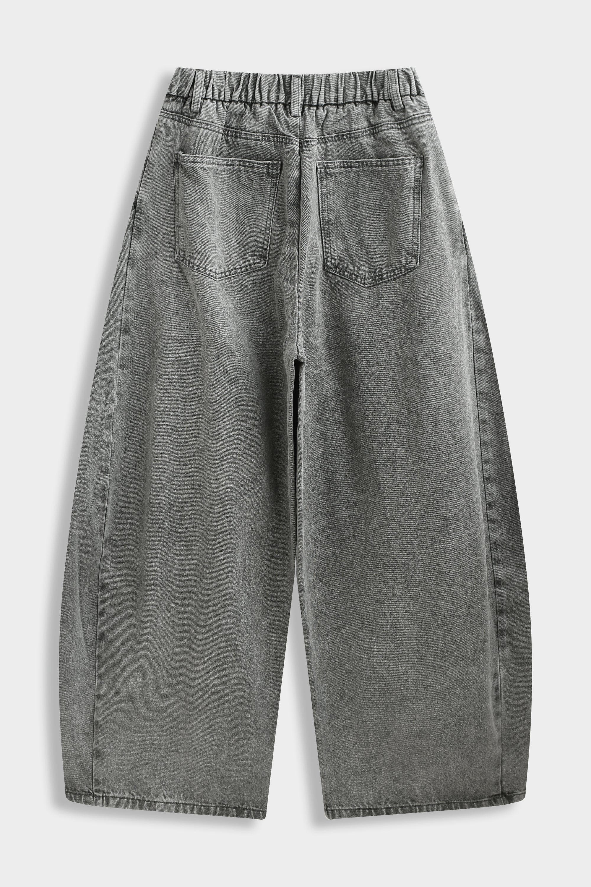 Extra Wide Balloon Jean Grey Wash