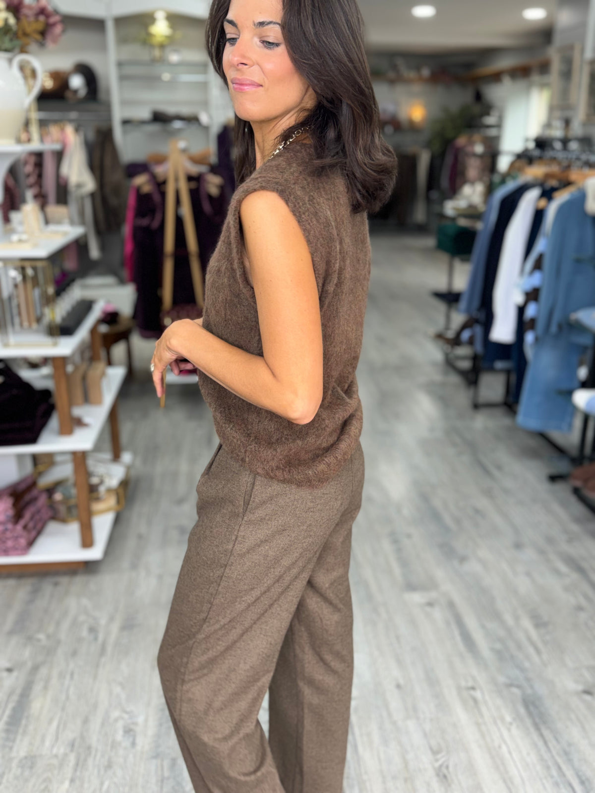 Pullover 82051 Brown