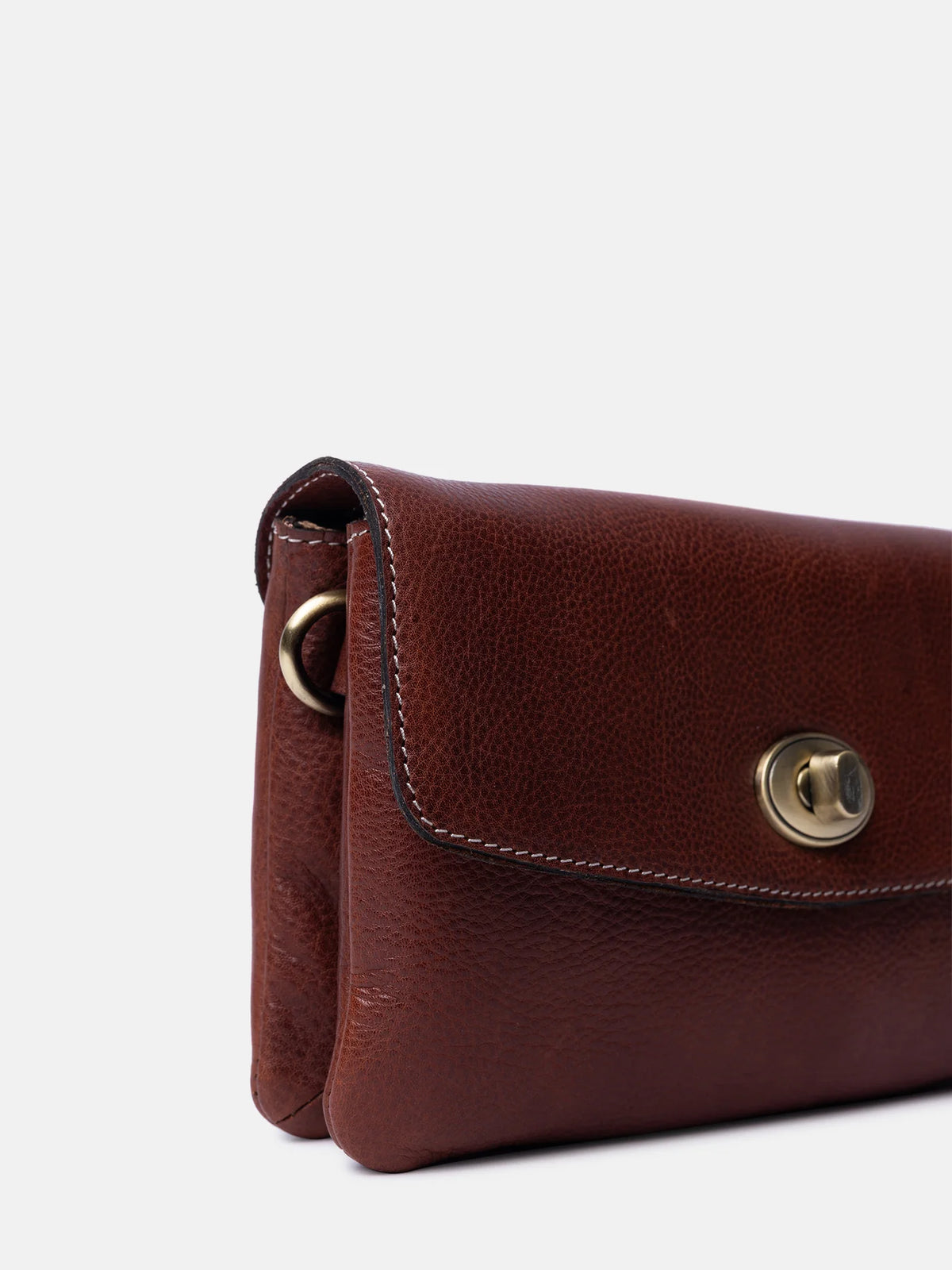 Redesigned Nisha Clutch Cognac
