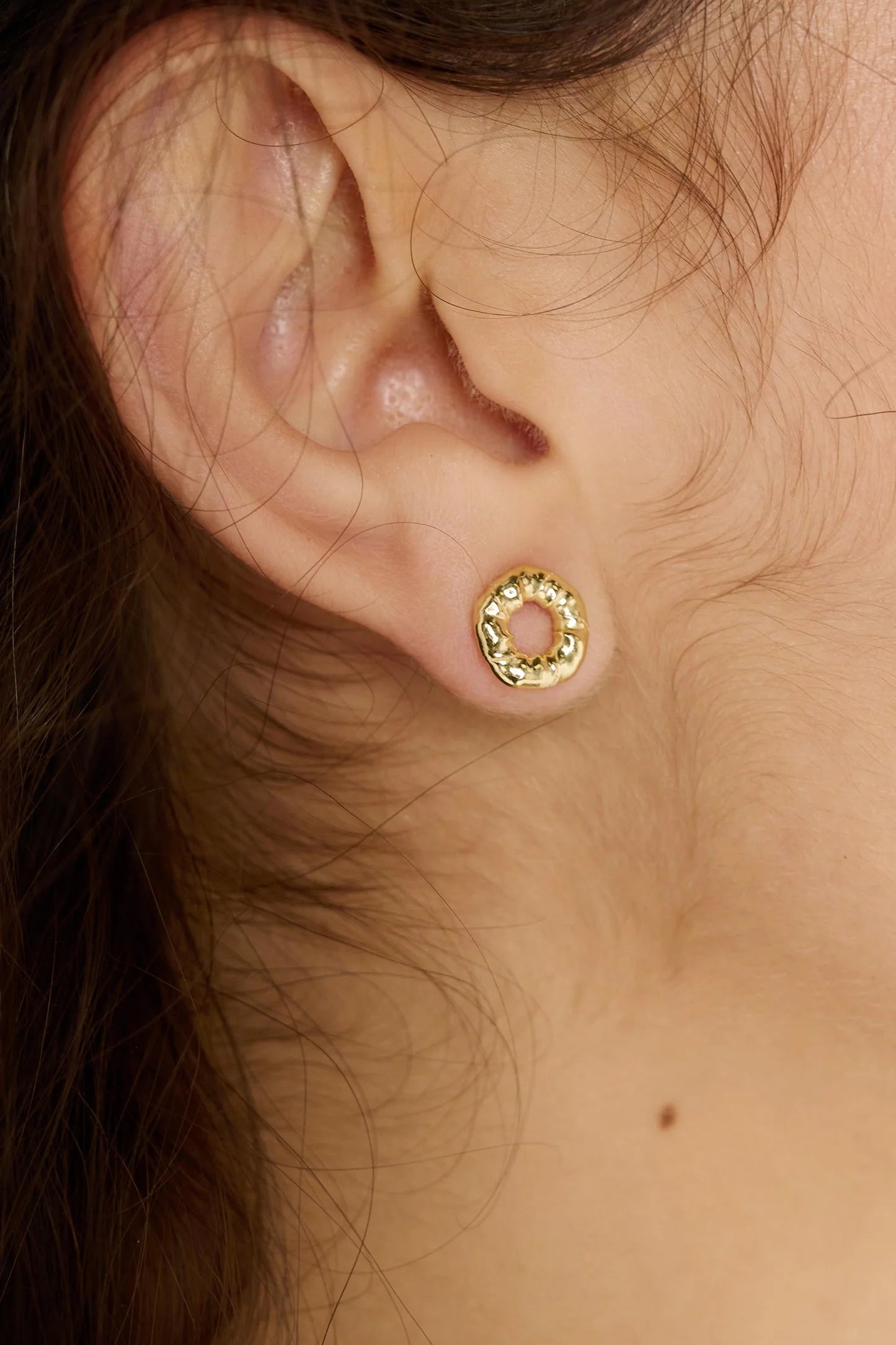 Silence Earrings Gold Plated