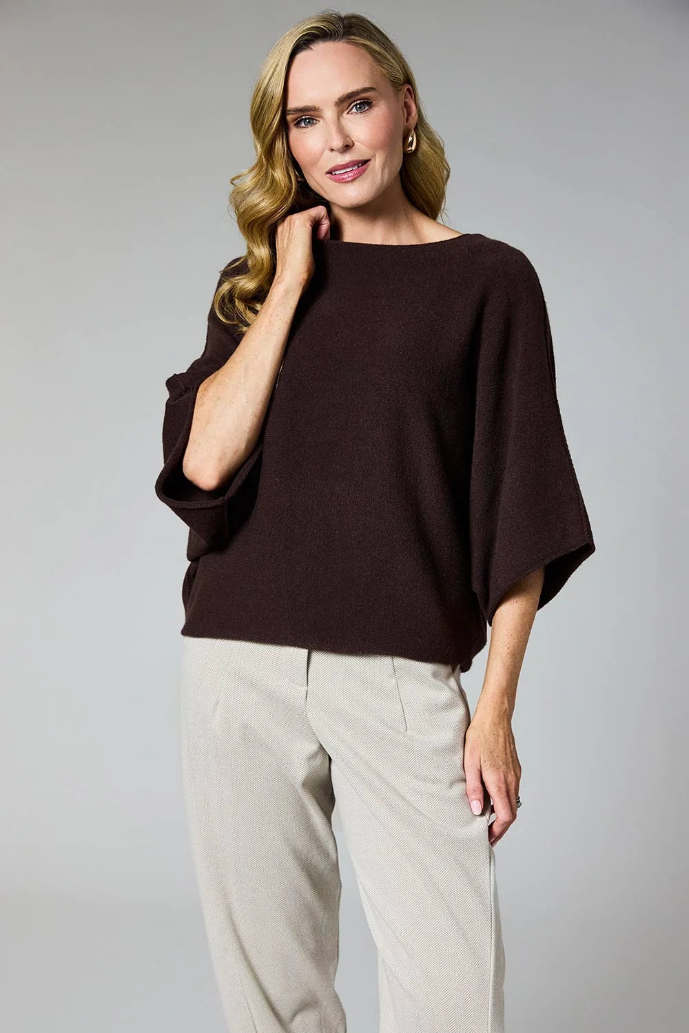 Deck Batwing Knit 57702 Chocolate