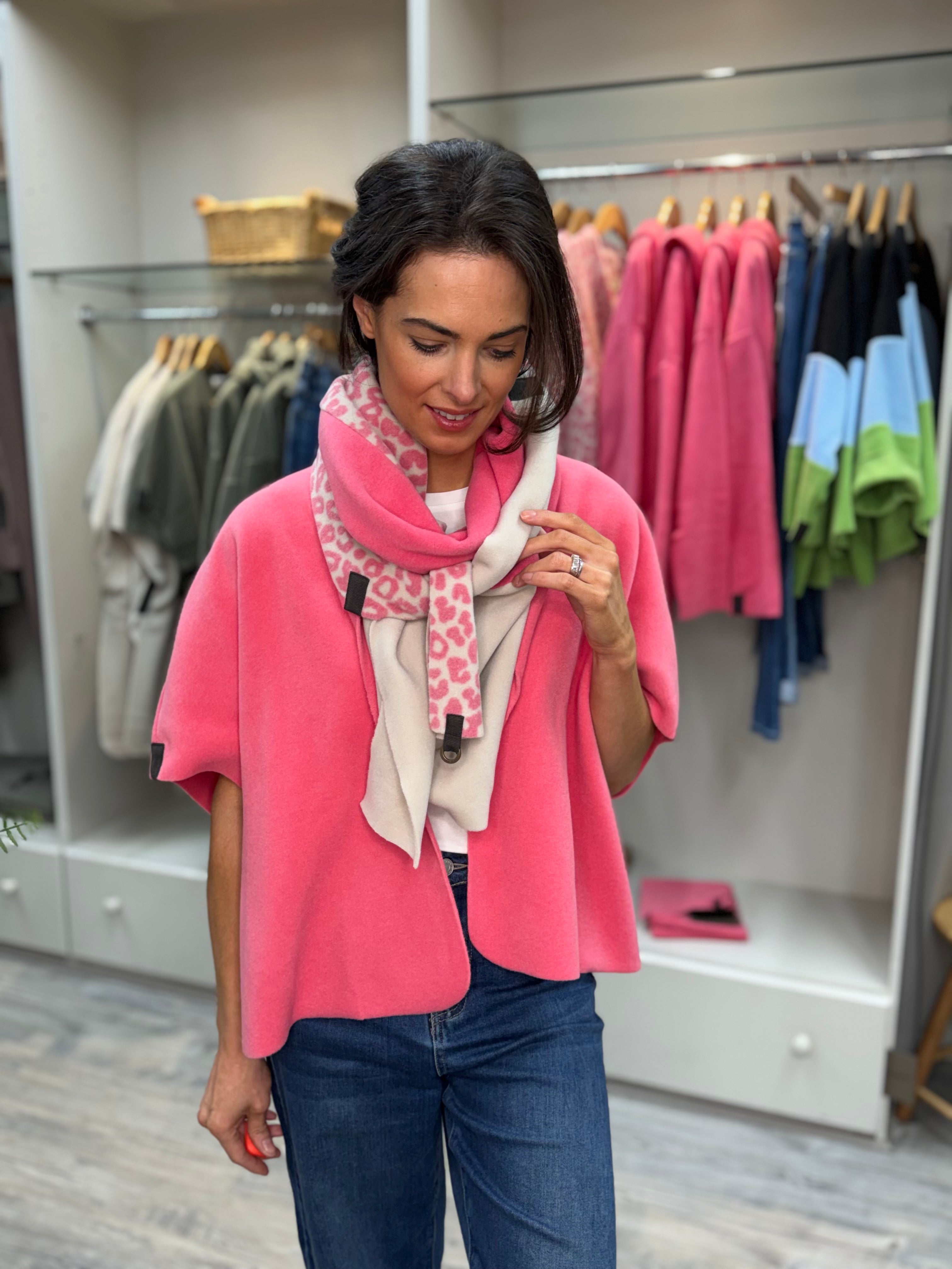 〈PHINGERIN〉PG1 SCARF MOS PINK PHINGERIN/フィンガリン】PG1 KNIT(MOS PINK) - 「PLACE/プレイス