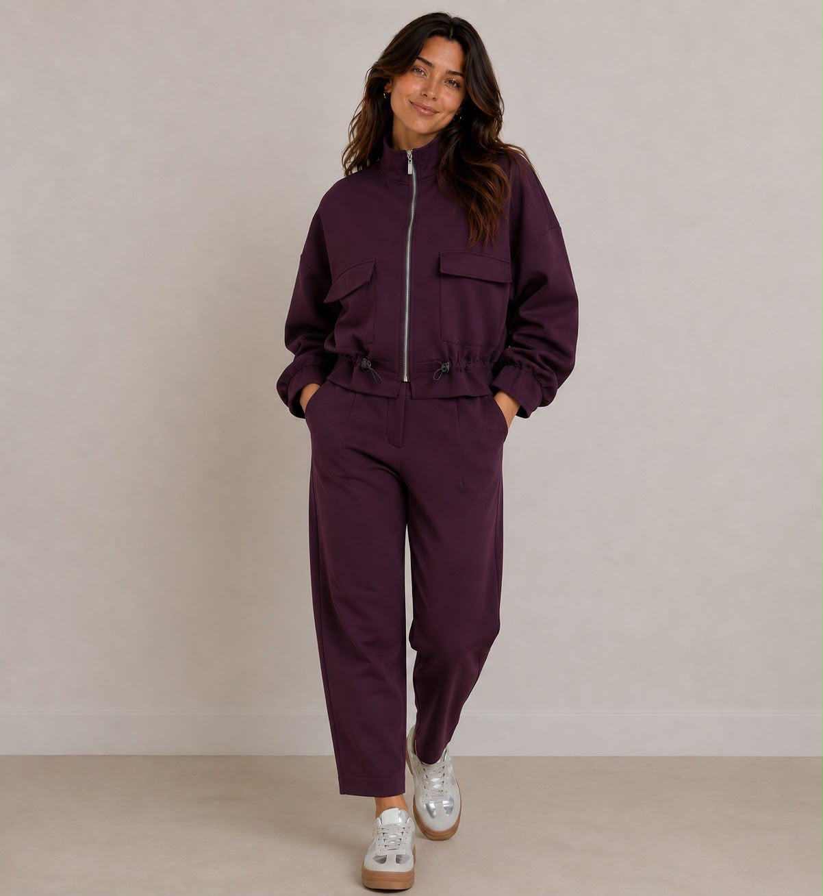 Kyla Leisure Suit Plum