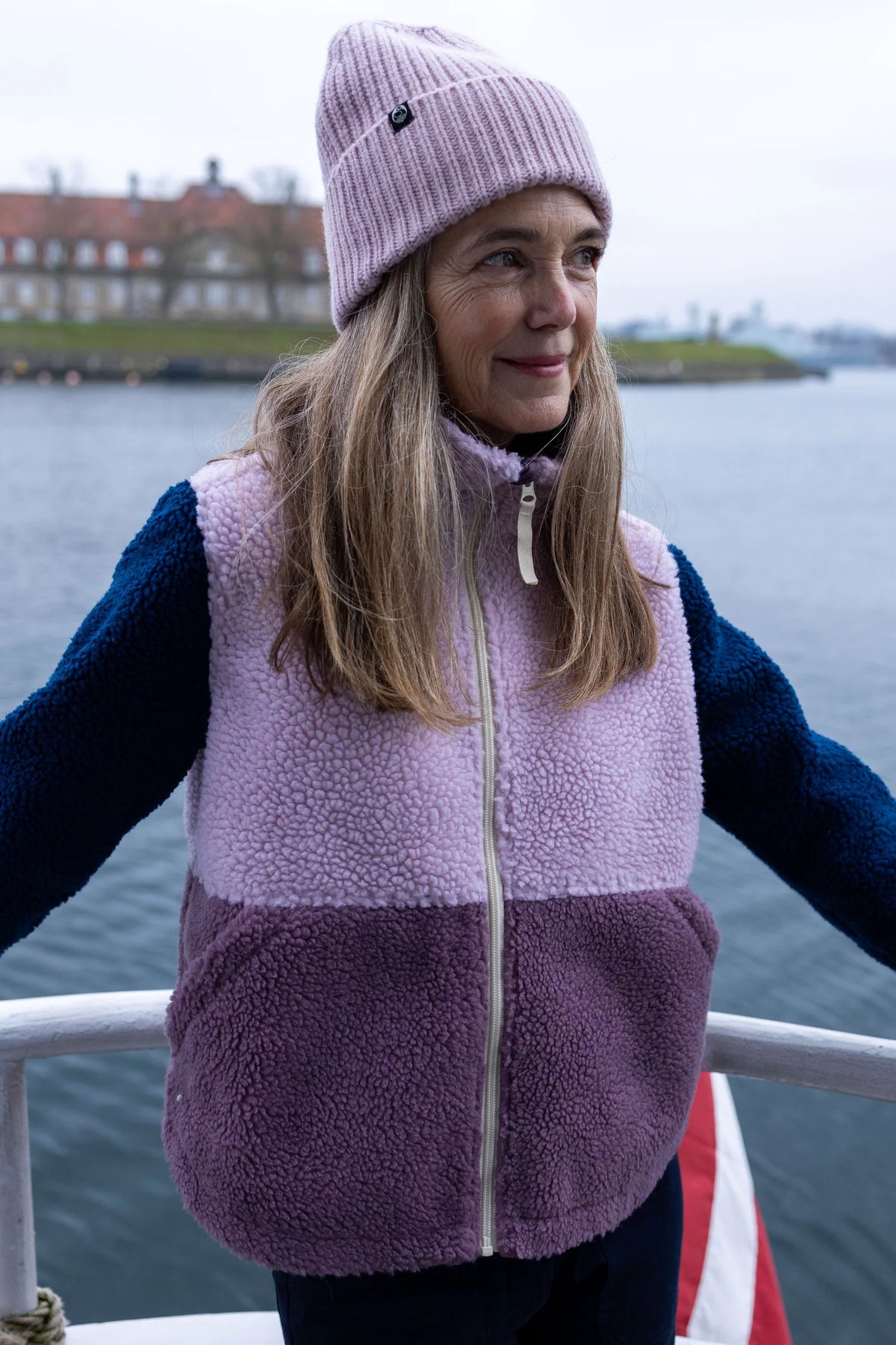 Fleece Jacket Plum Navy