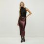 Sequin Skirt 82917 Wine
