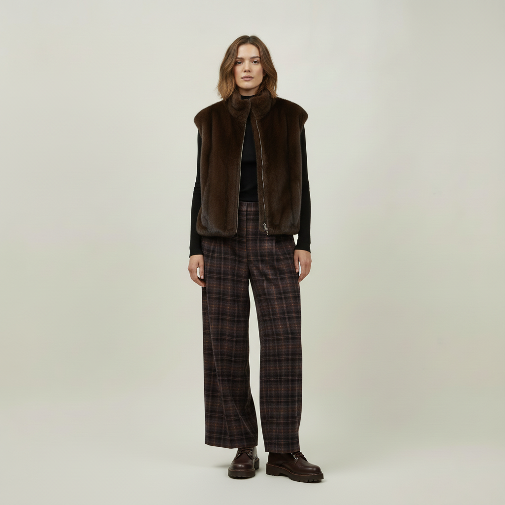 Gilet 82979 Brown