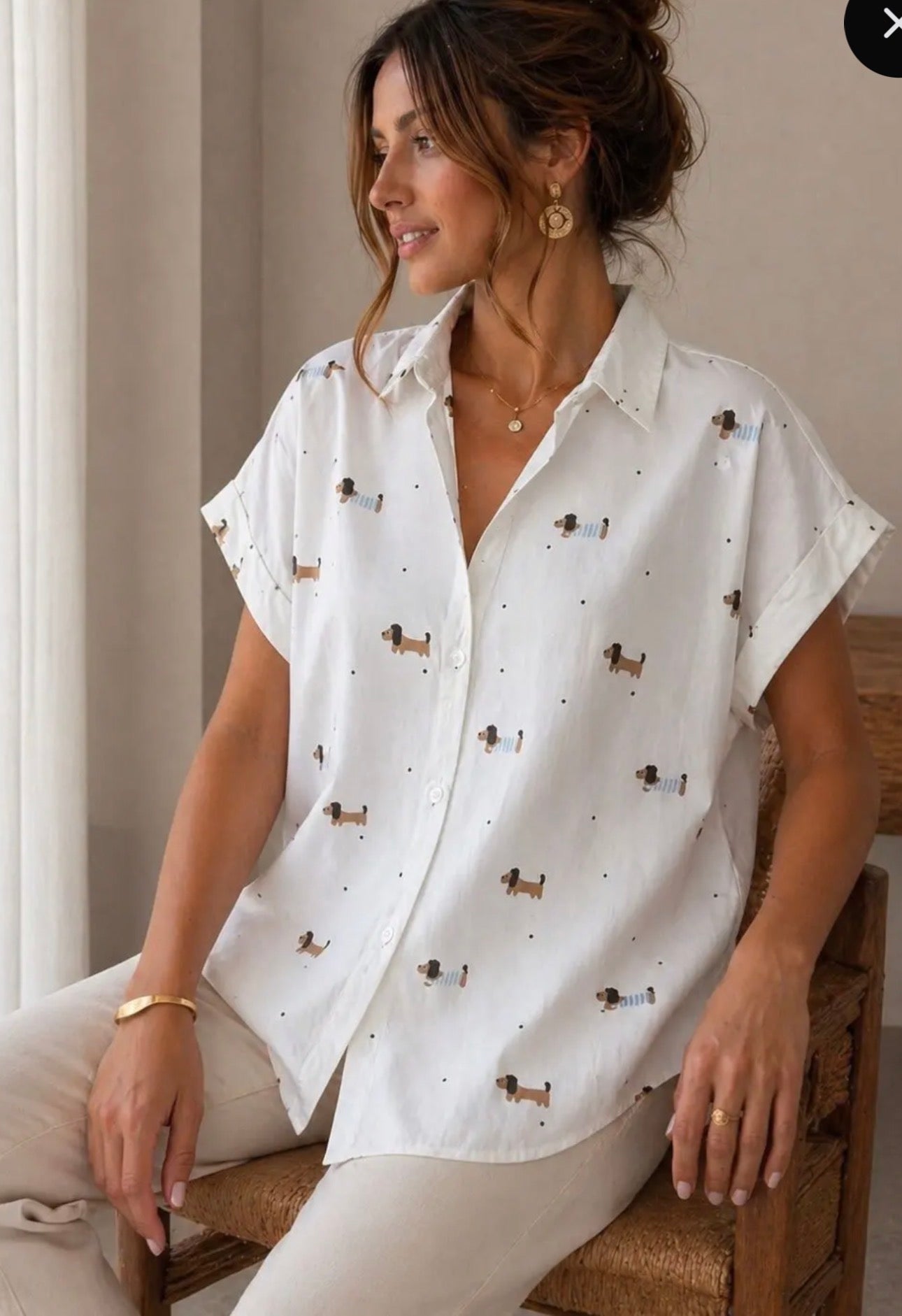 Flowy Dachshund Shirt
