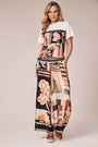 Palazzo Pant Abstract Terracotta