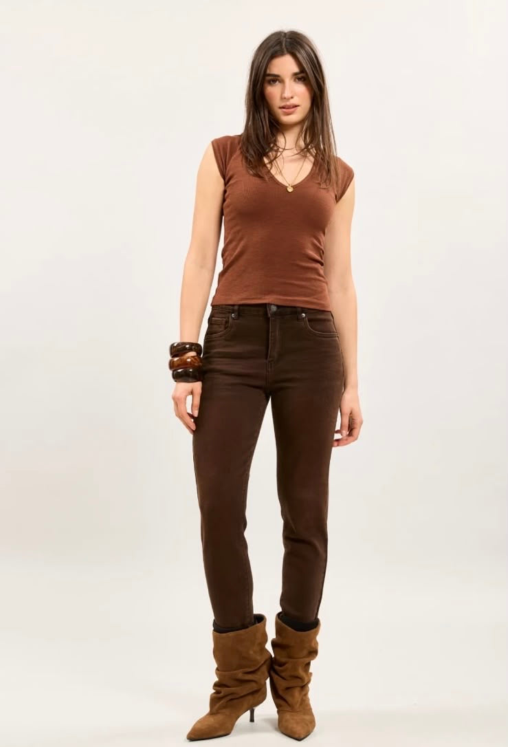 Toxik Boyfriend Jean Chocolate