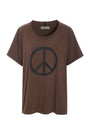 TEE PEACE PRINT Chocolate
