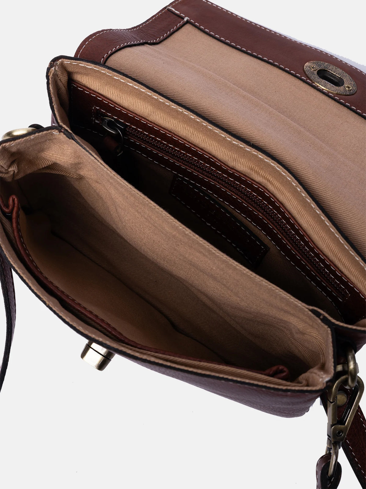 Redesigned Nisha Clutch Cognac