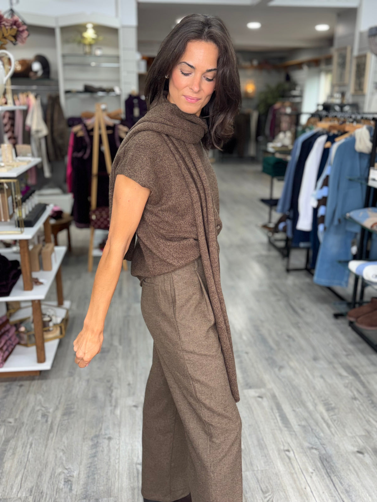 Pullover 82223 Brown