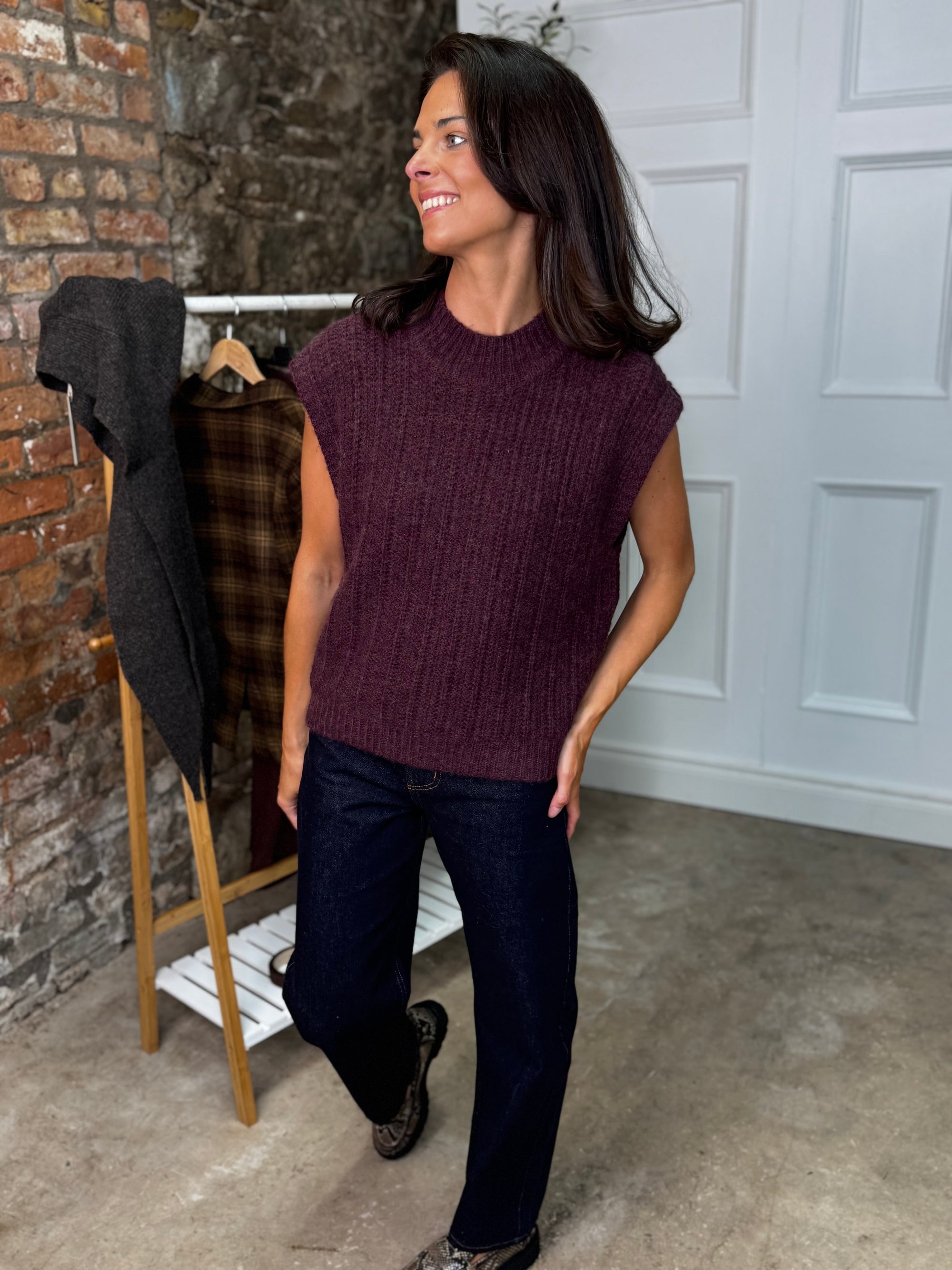 Sleeveless knit Mulberry