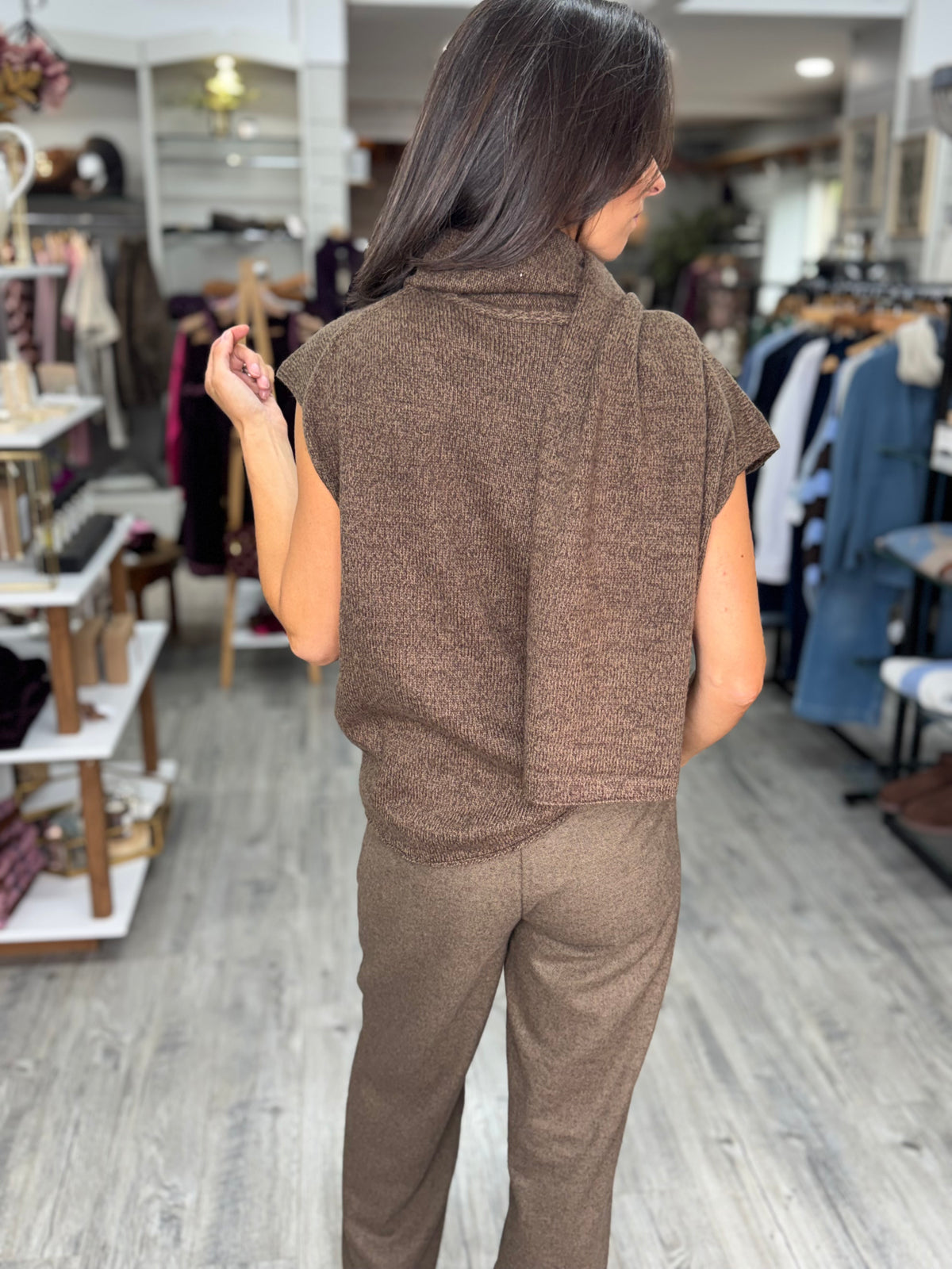 Pullover 82223 Brown