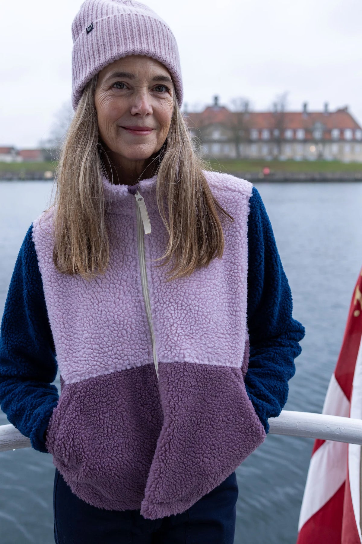 Fleece Jacket Plum Navy