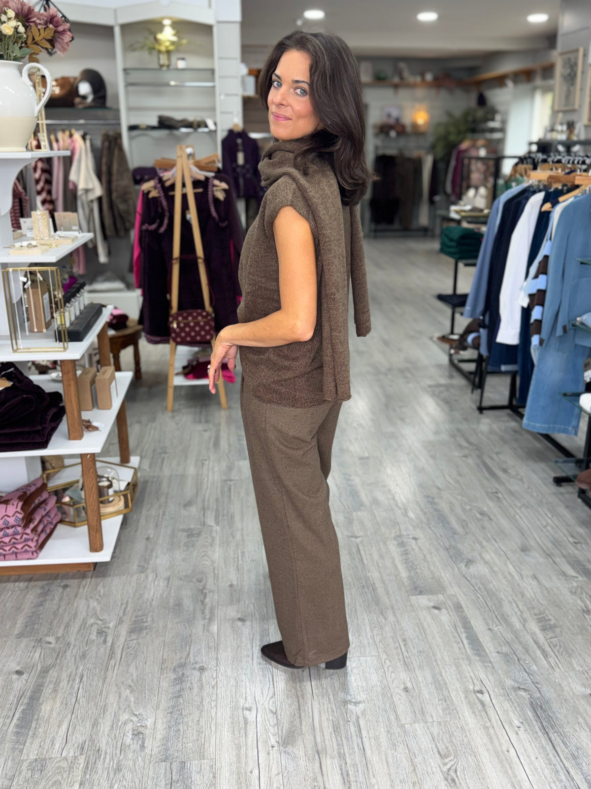 Pullover 82223 Brown