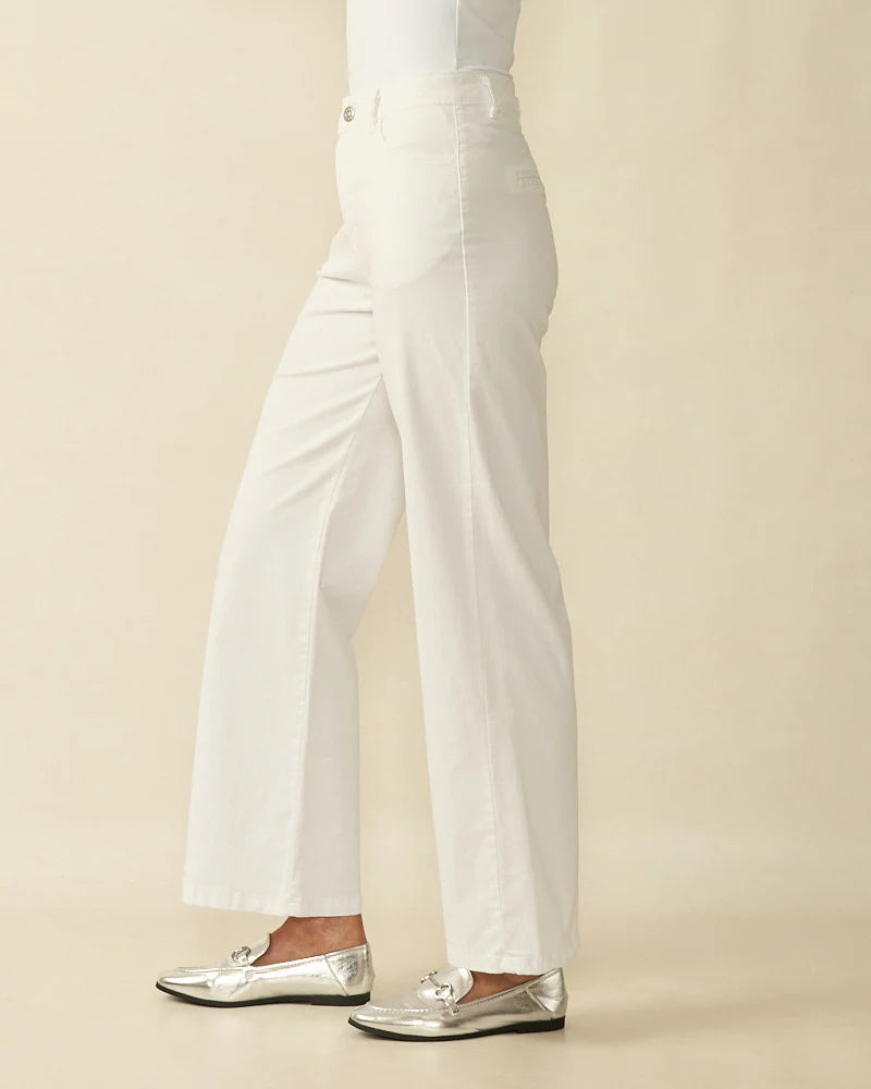 Deck Wide Leg Jean White