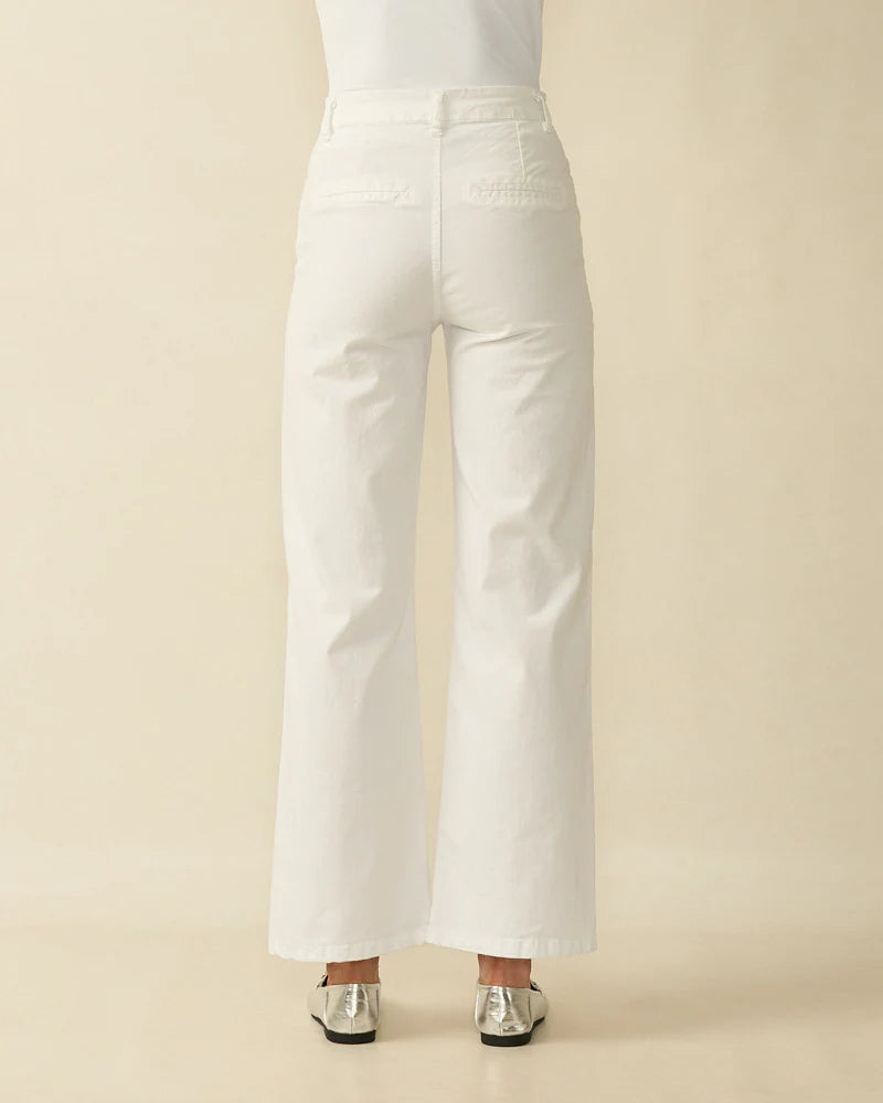 Deck Wide Leg Jean White