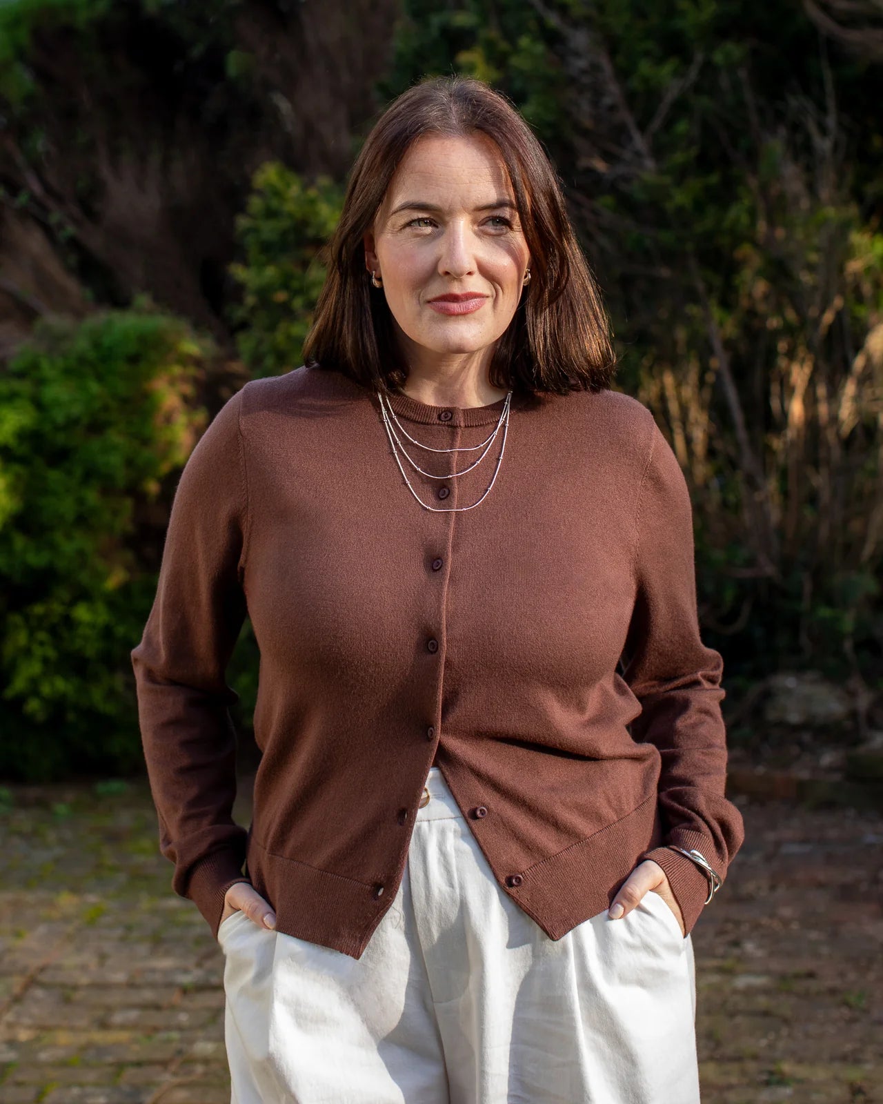 Caroline Cardigan Chocolate