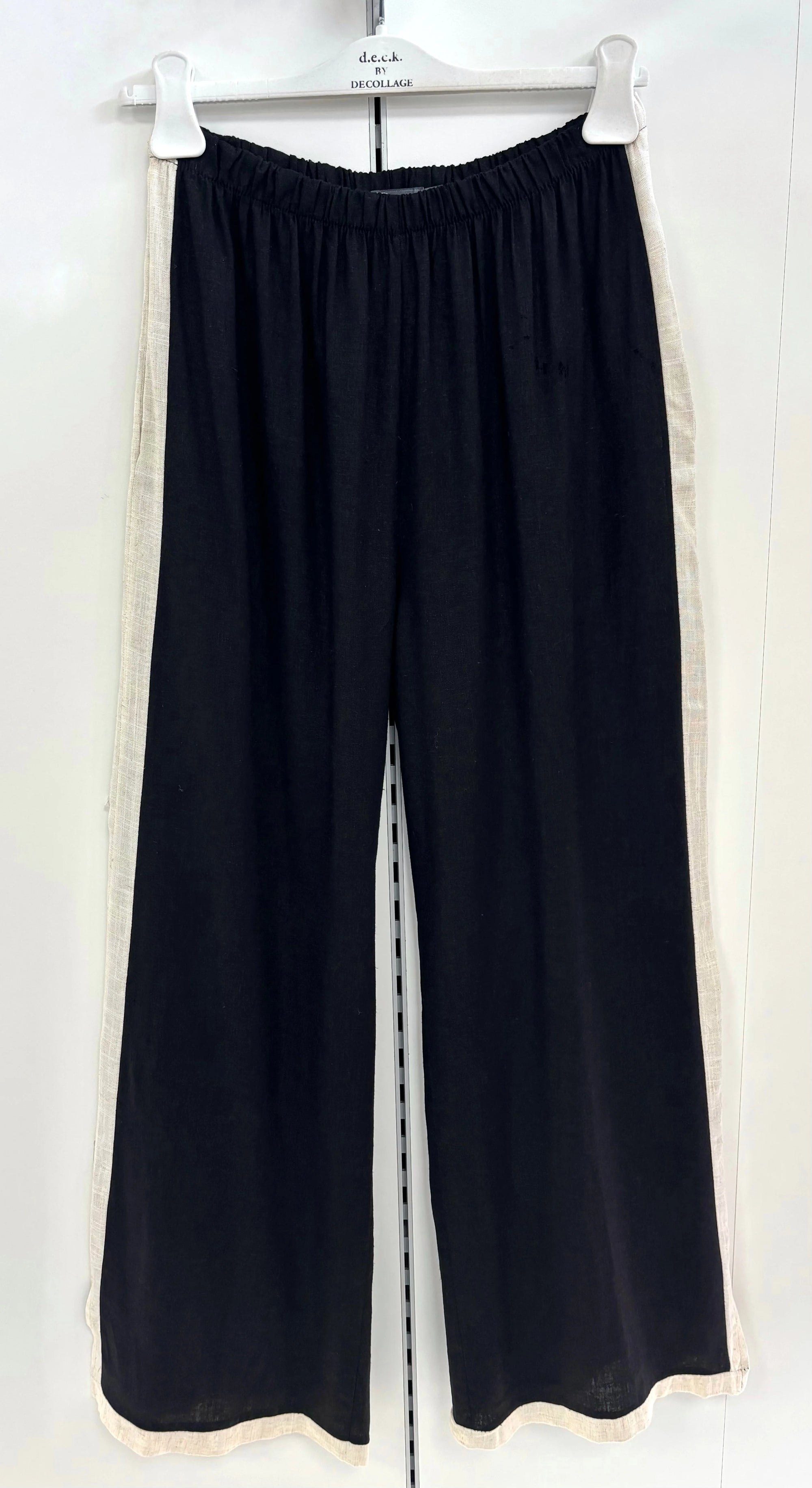 Trousers Linen 12660 Black