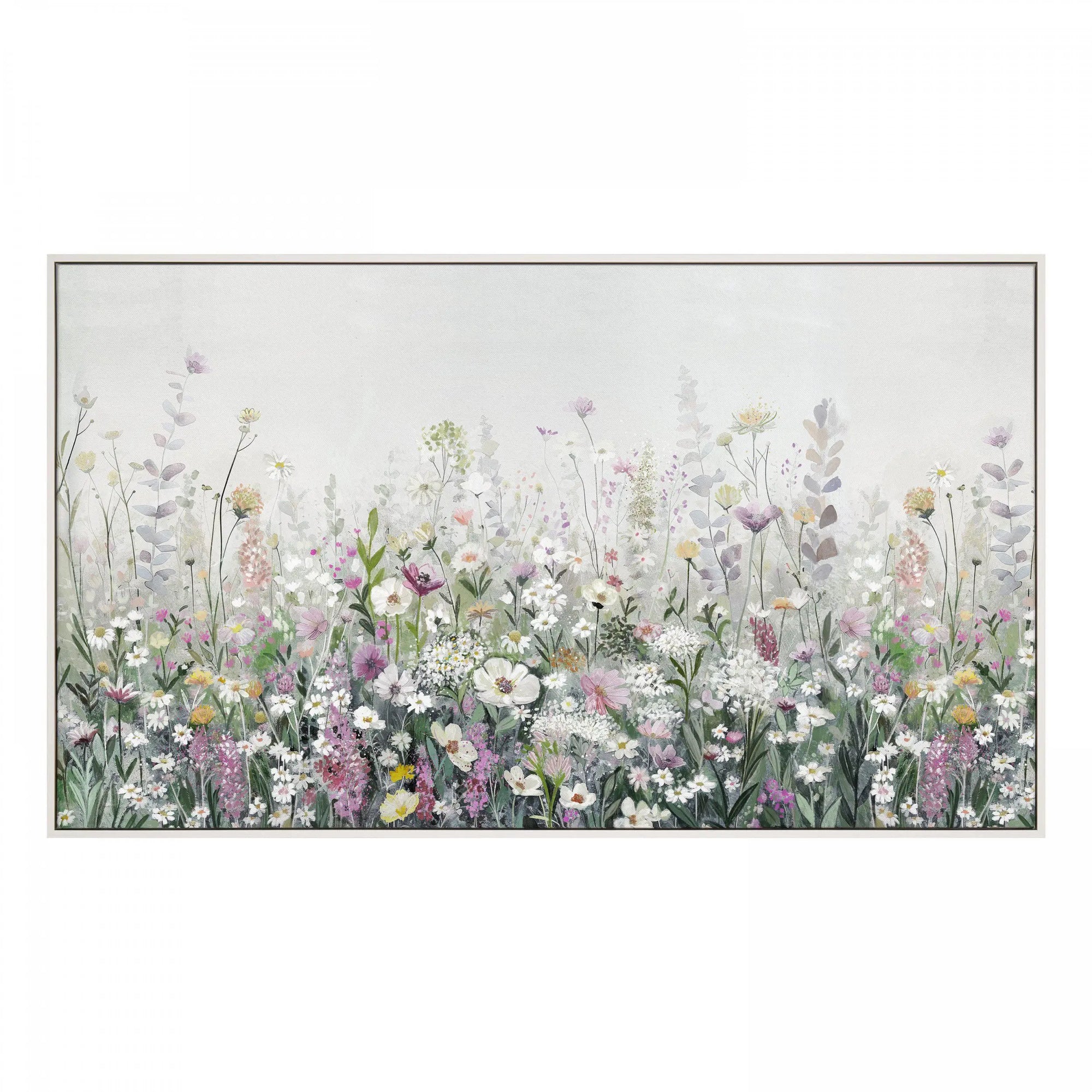 Floral Cascade Framed Canvas