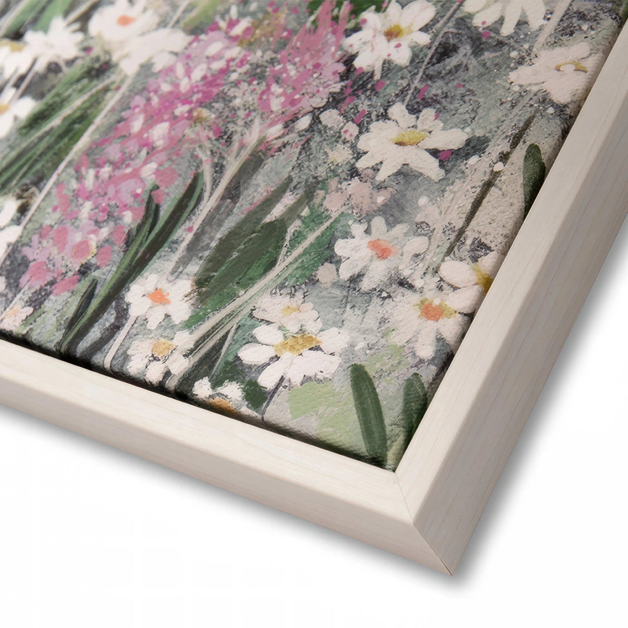 Floral Cascade Framed Canvas