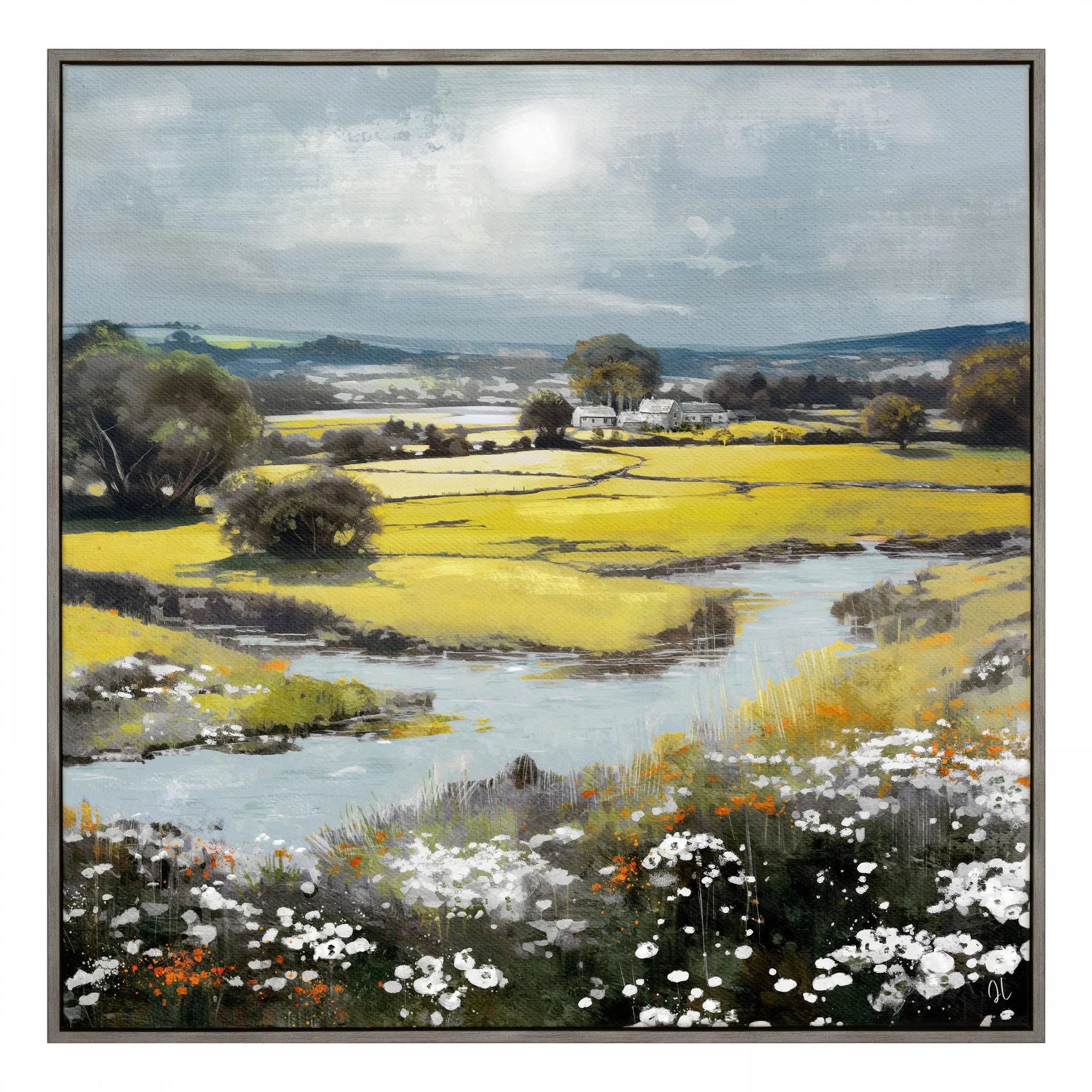 Summer Splendor Framed Canvas