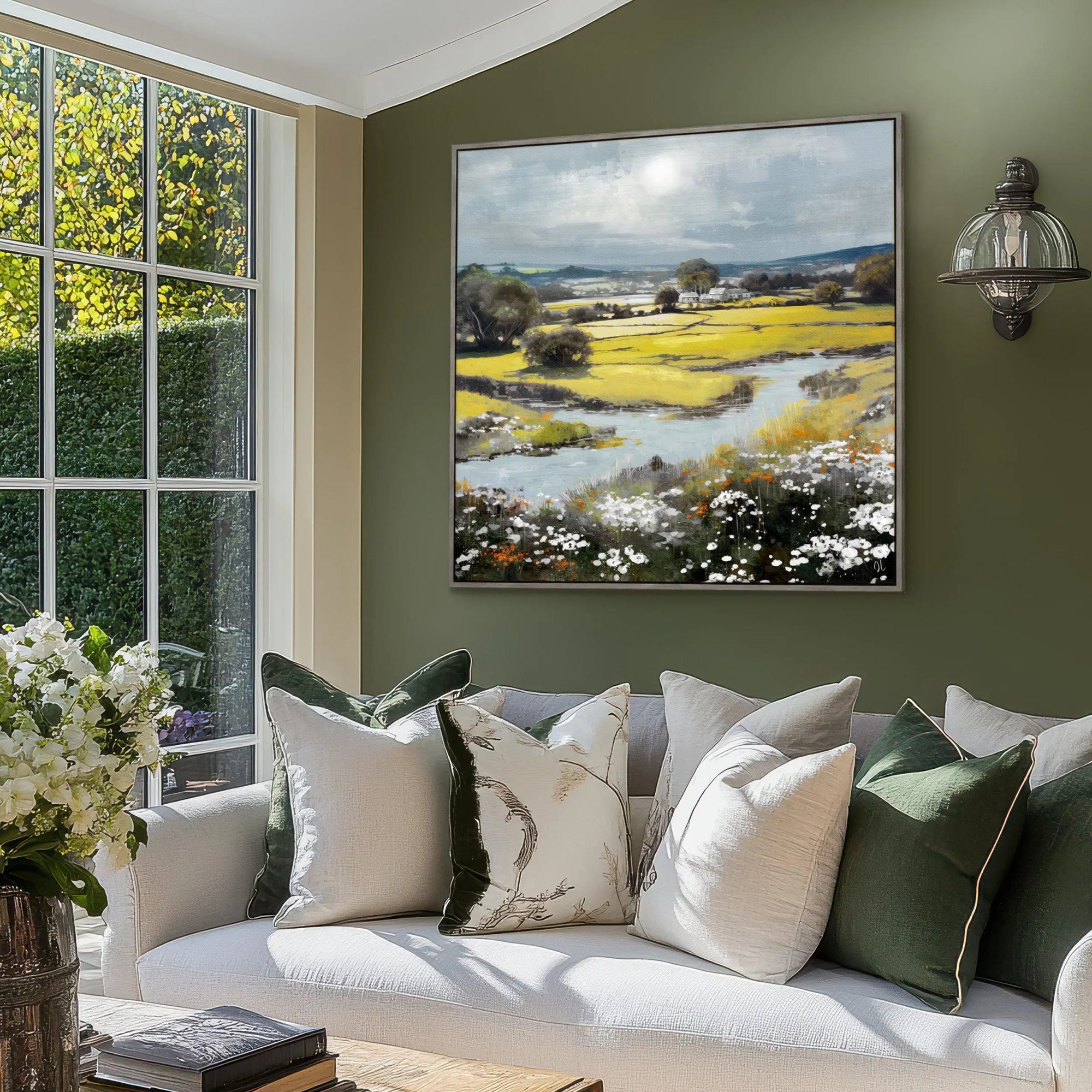 Summer Splendor Framed Canvas