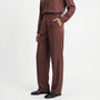 Trousers Wide Leg Maroon