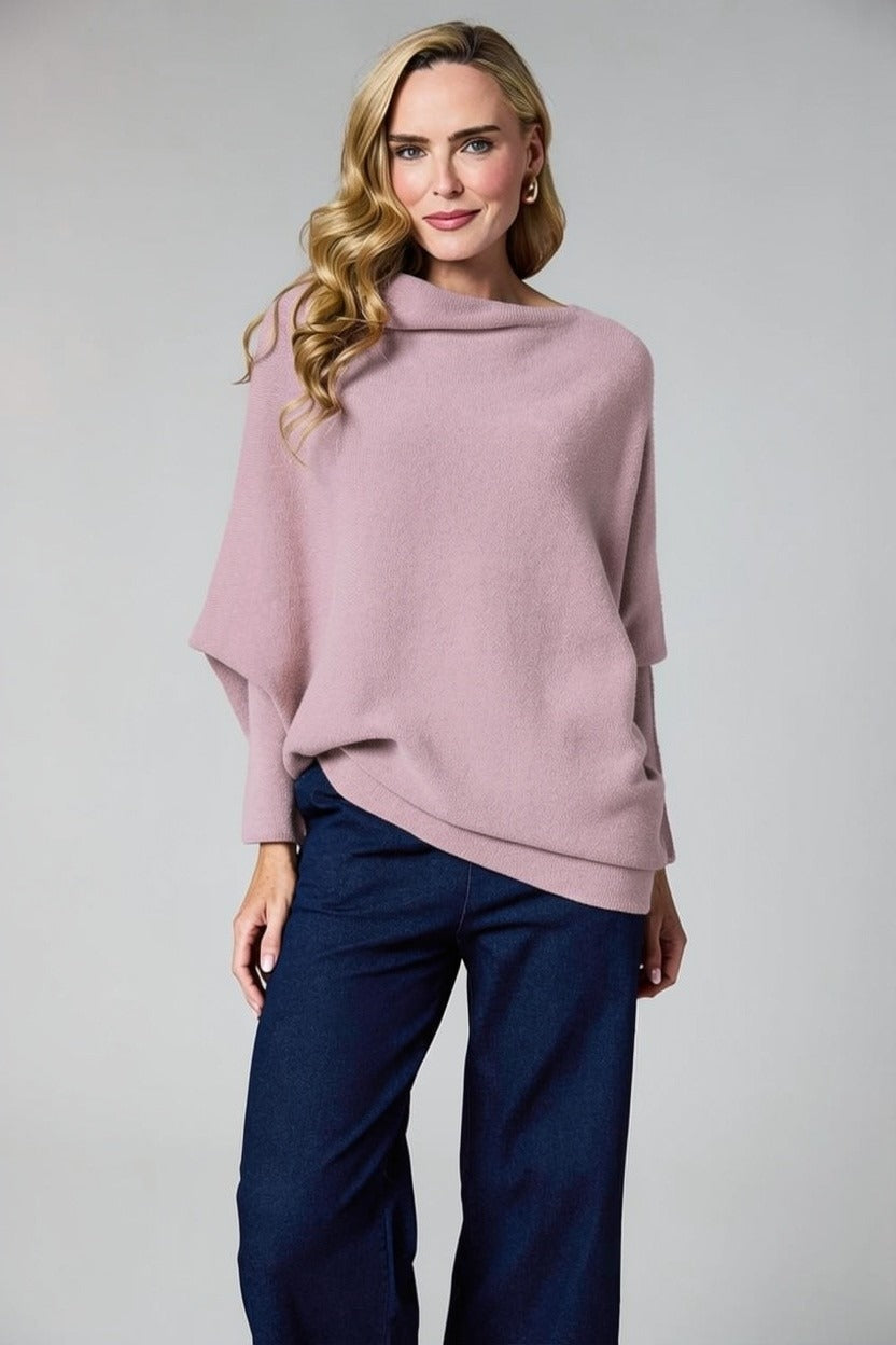 Deck Asymmetric Knit 37709 Rose