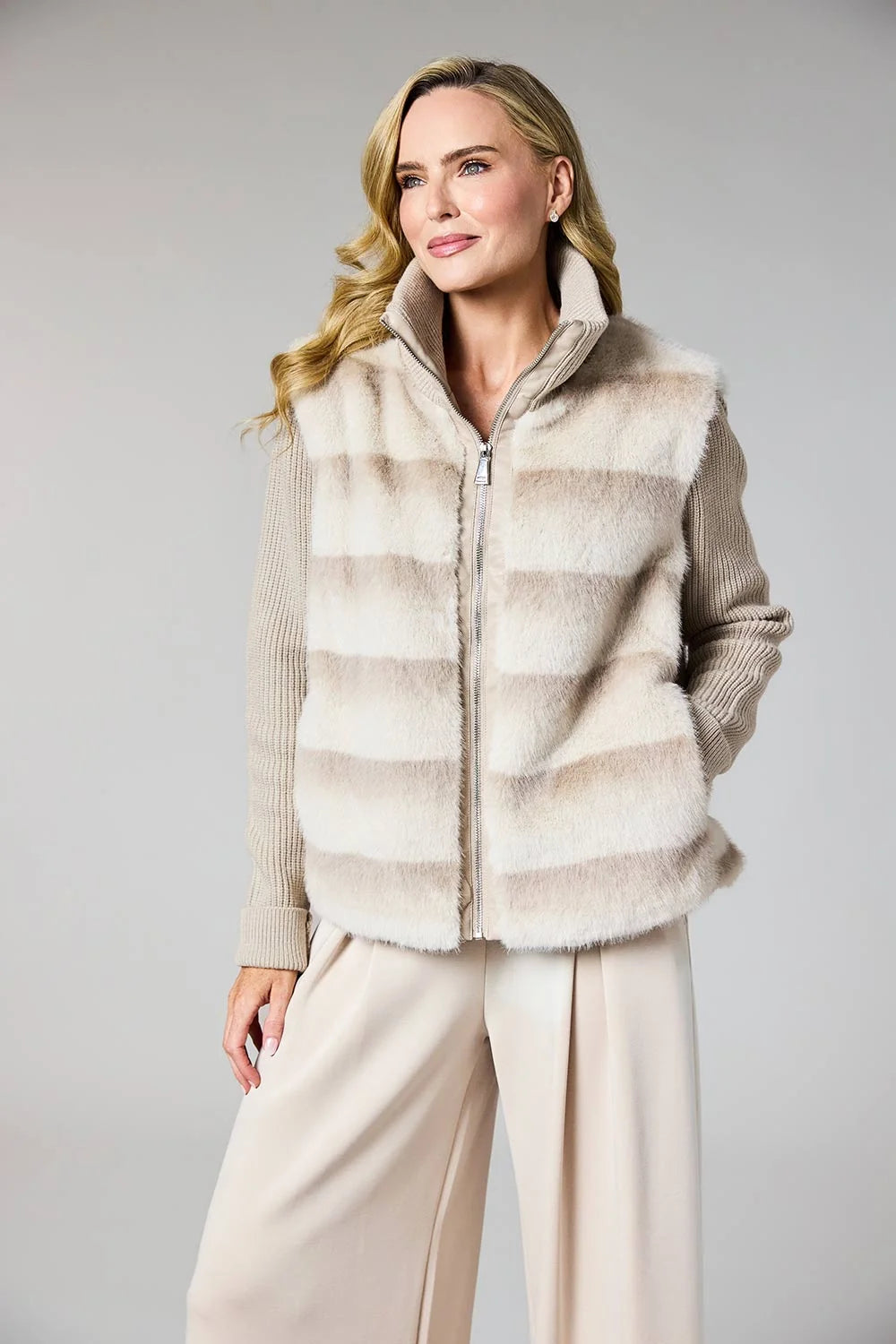 Deck Faux Fur Jacket 1851 Beige