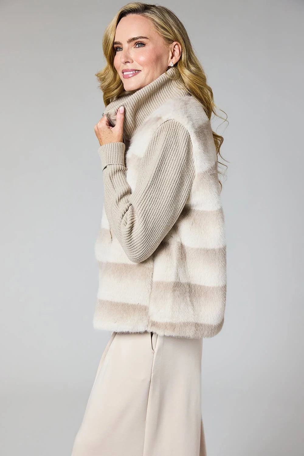 Deck Faux Fur Jacket 1851 Beige