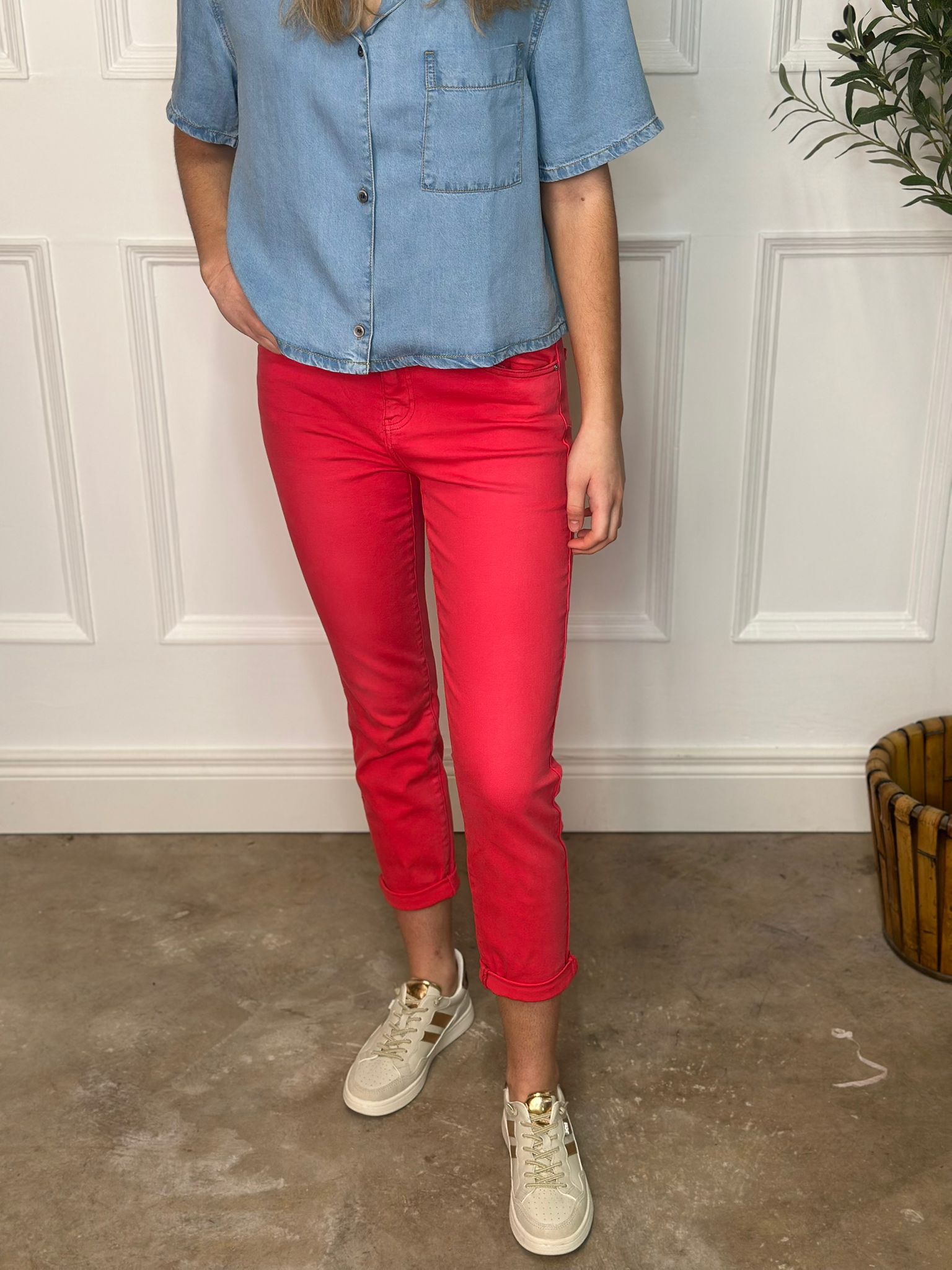 Toxik Boyfriend Jean Raspberry