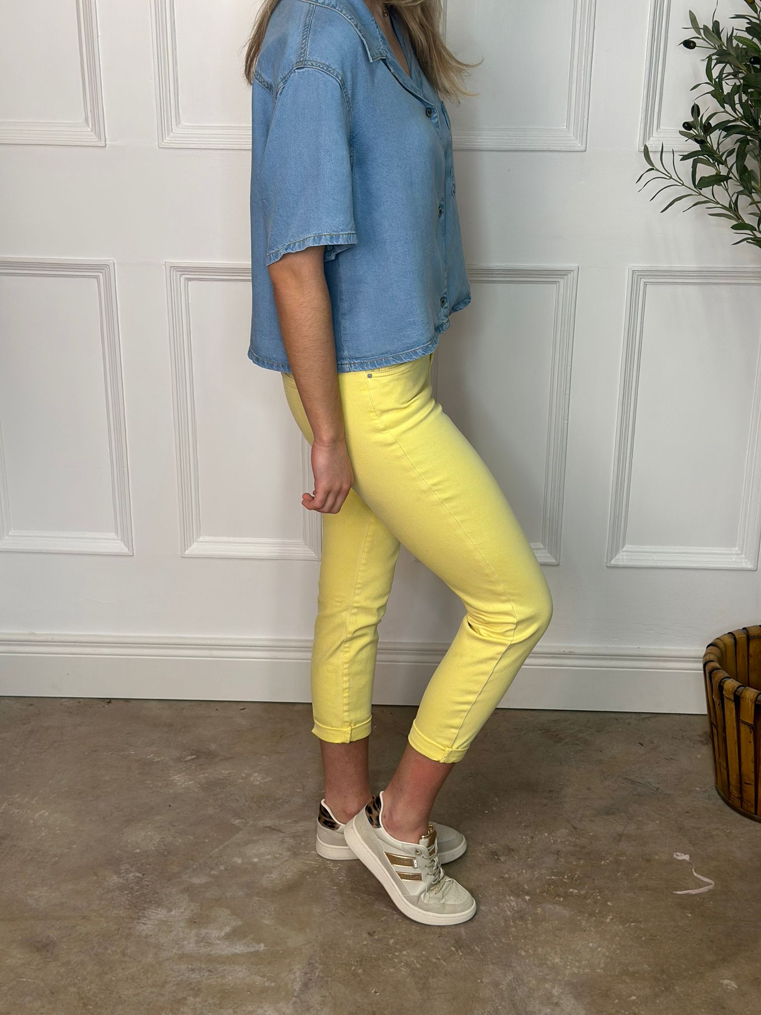 Toxik Boyfriend Jean Yellow