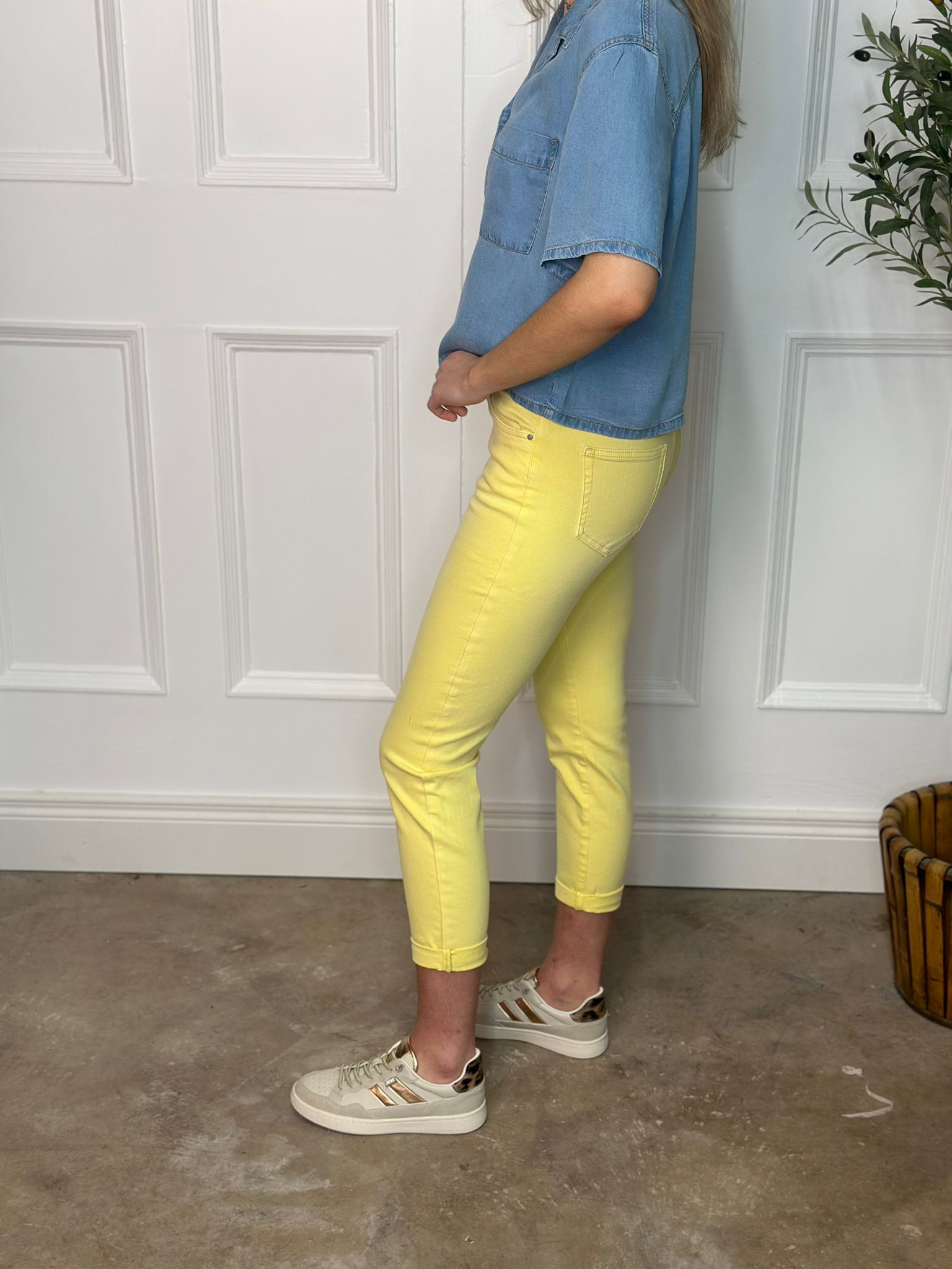Toxik Boyfriend Jean Yellow