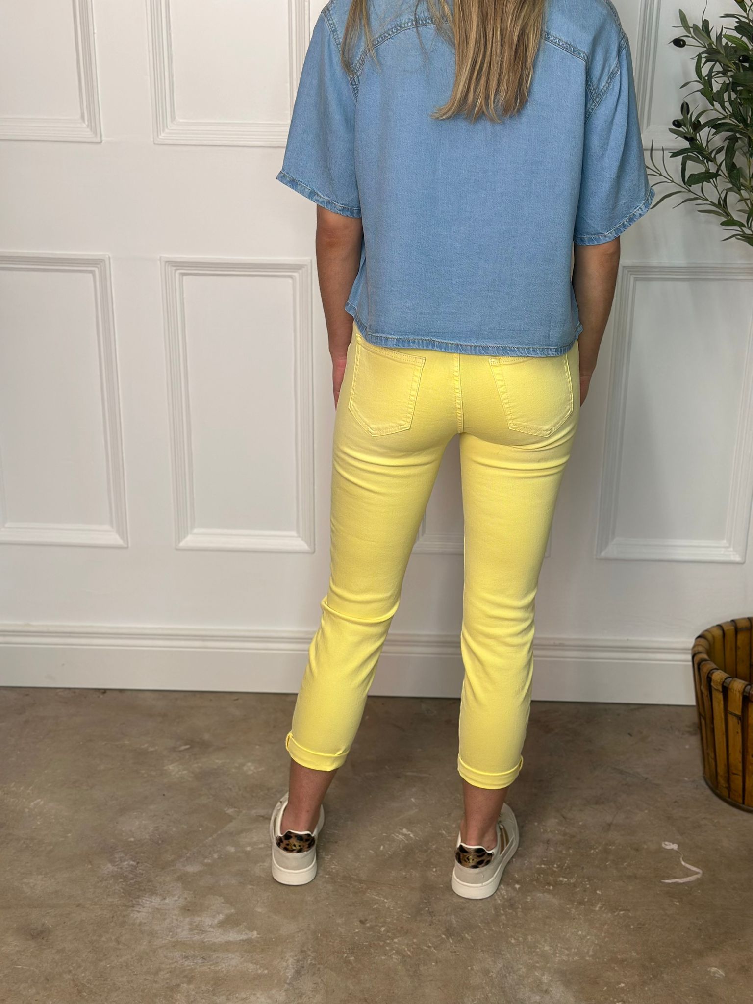 Toxik Boyfriend Jean Yellow