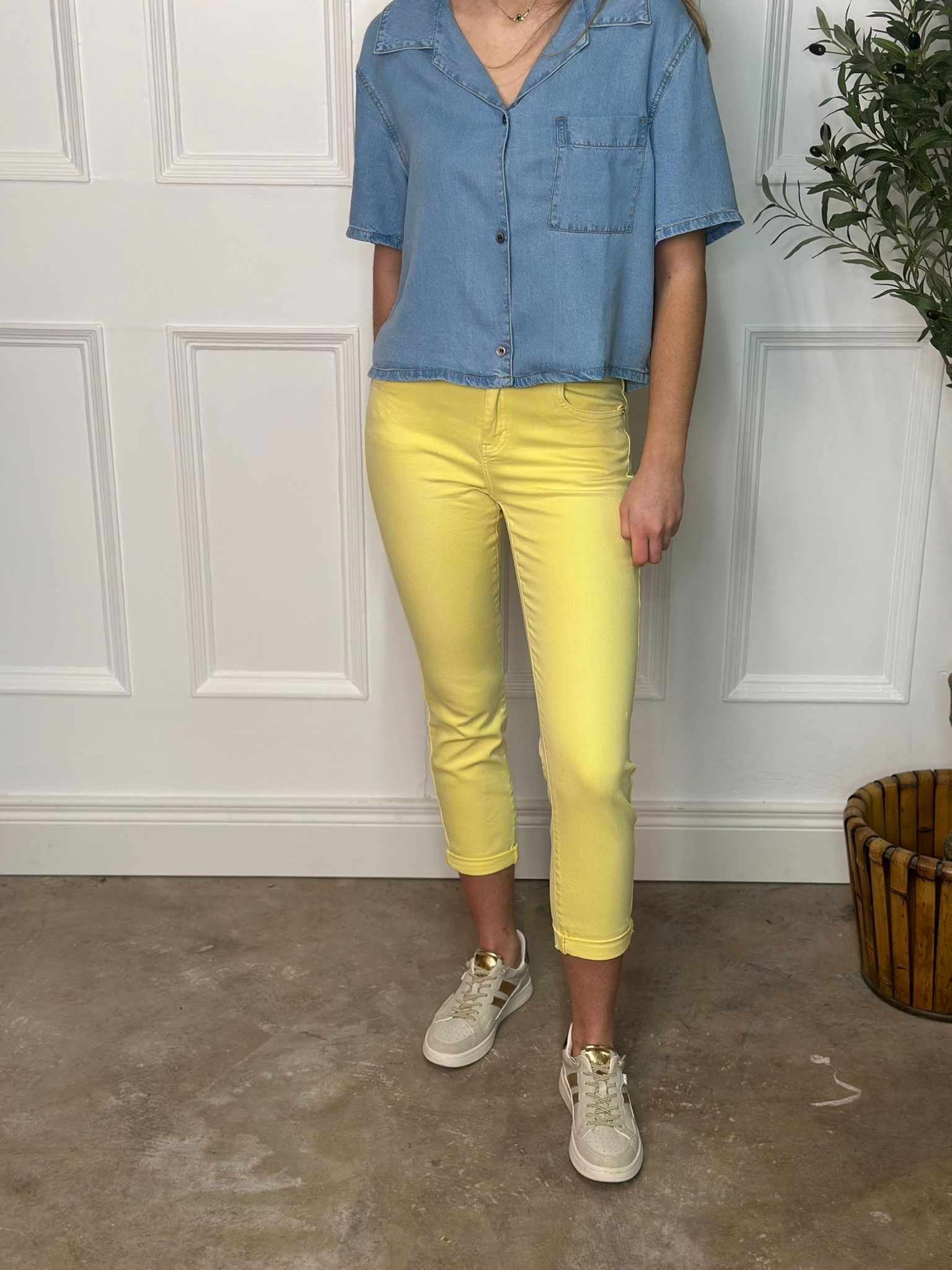 Toxik Boyfriend Jean Yellow
