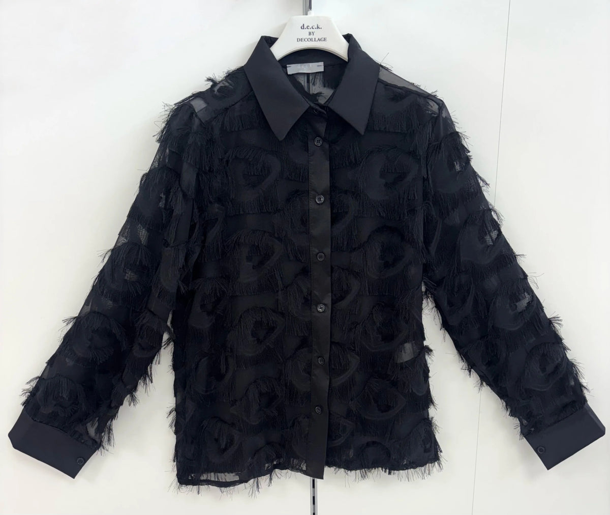 Eyelash Blouse Black