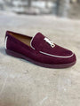 Suede Burgundy Loafer QQ263
